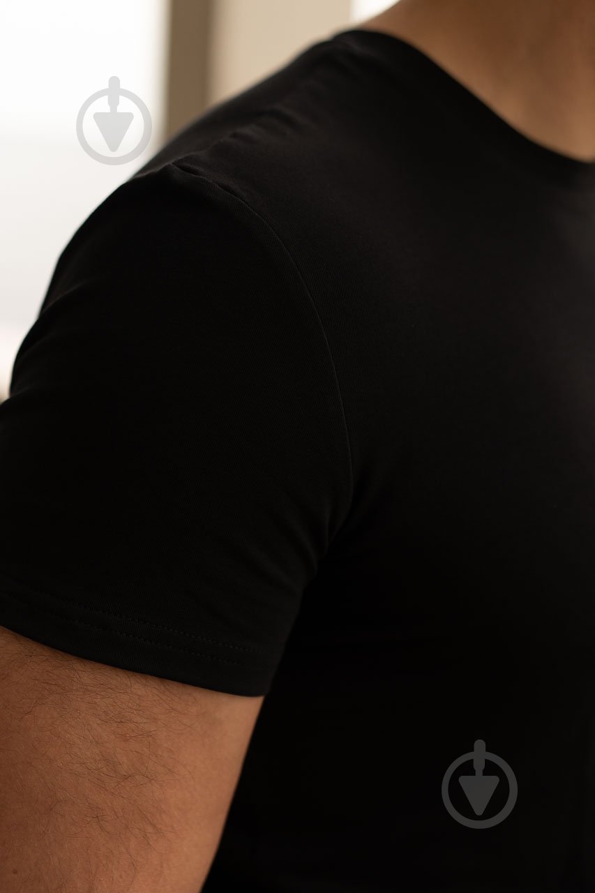 Футболка LOGOS-Tac з вишивкою золотий герб 04-09-00-0014 р.4XL чорний - фото 4