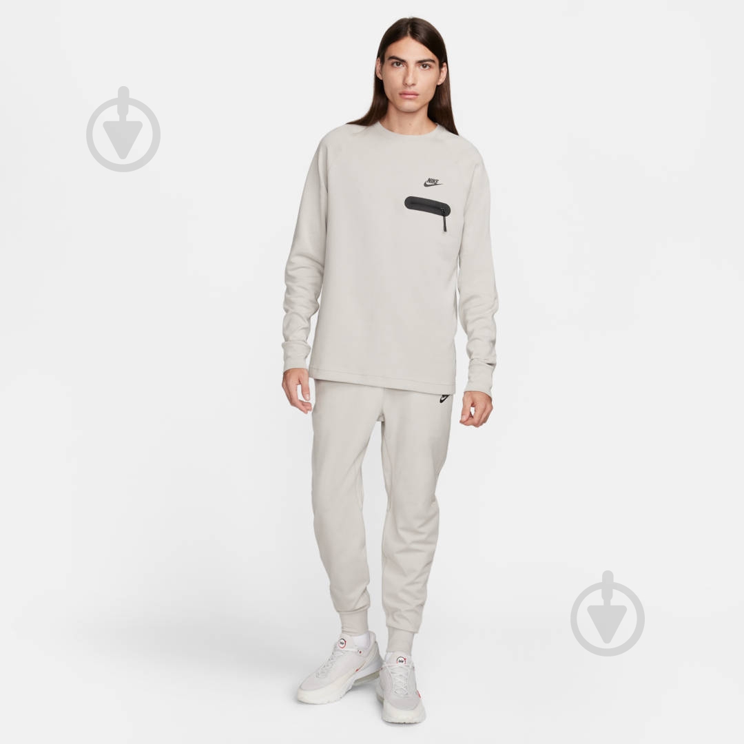 Свитшот Nike M NK TECH LS TOP FD9880-012 р.M серый - фото 6