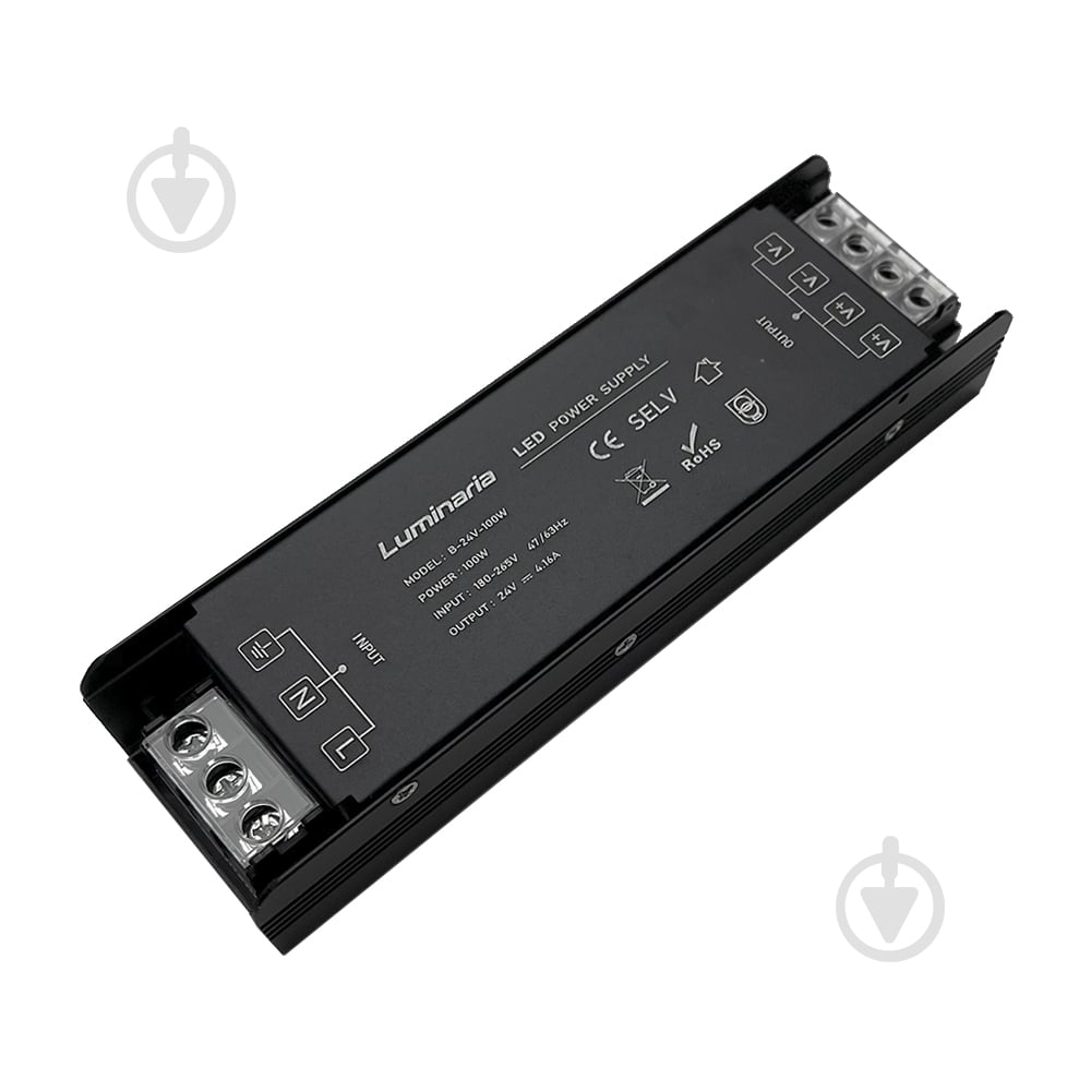 Преобразователь напряжения Luminaria 24 В 100 Вт IP20 B-24V-100W LED драйвер - фото 1 Преобразователь напряжения Luminaria 24 В 100 Вт IP20 B-24V-100W LED драйвер - фото 1