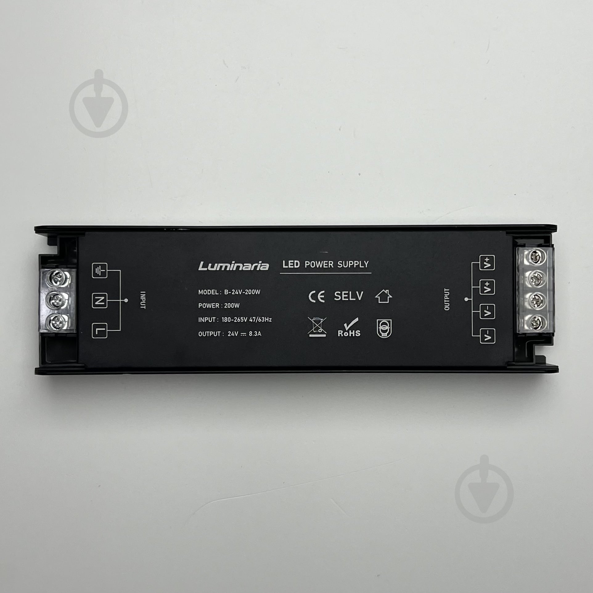 Преобразователь напряжения Luminaria 24 В 200 Вт IP20 B-24V-200W LED драйвер - фото 3 Преобразователь напряжения Luminaria 24 В 200 Вт IP20 B-24V-200W LED драйвер - фото 3
