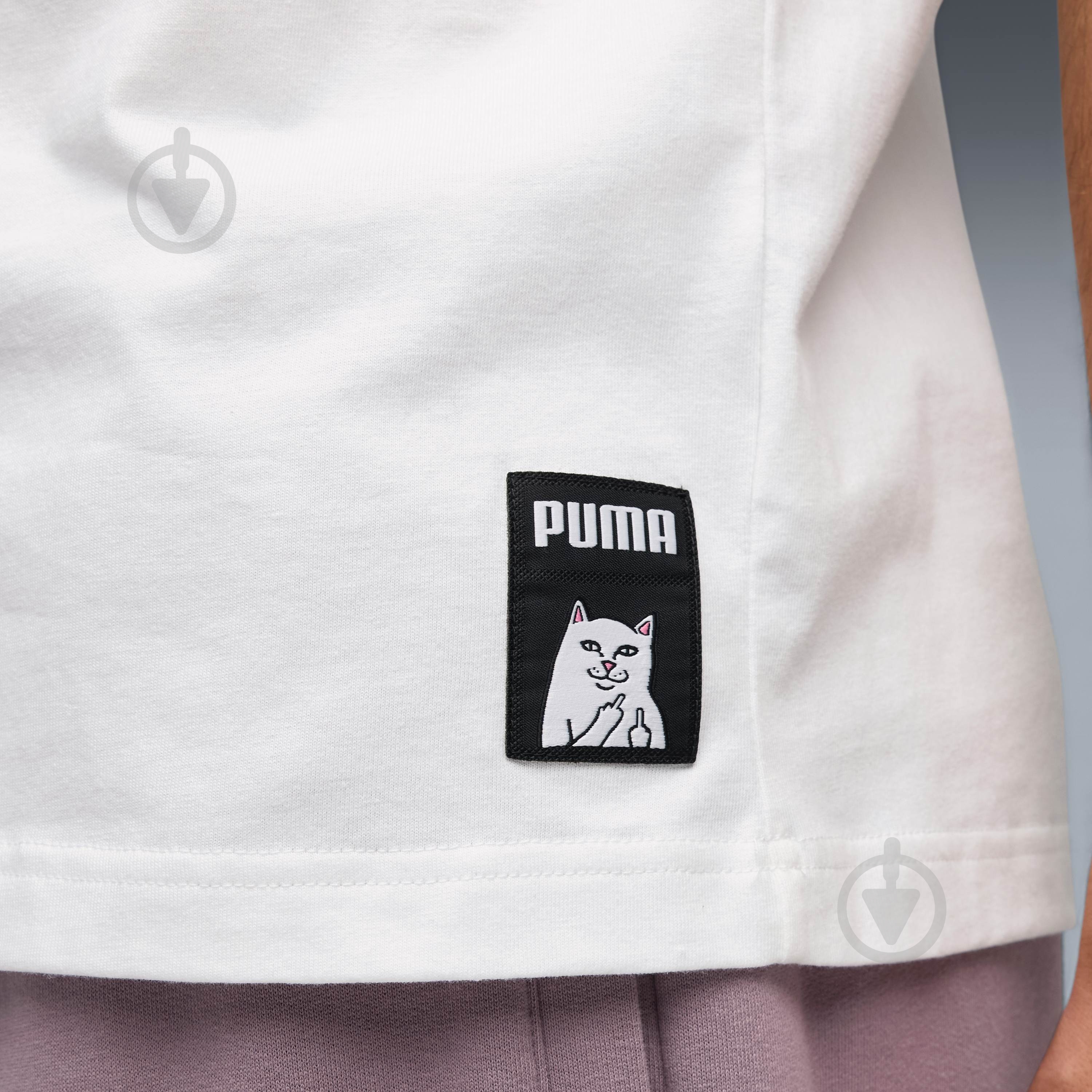 Футболка Puma PUMA X RIPNDIP Boxy Graphic Tee 63241302 р.M белый - фото 4 Футболка Puma PUMA X RIPNDIP Boxy Graphic Tee 63241302 р.M белый - фото 4