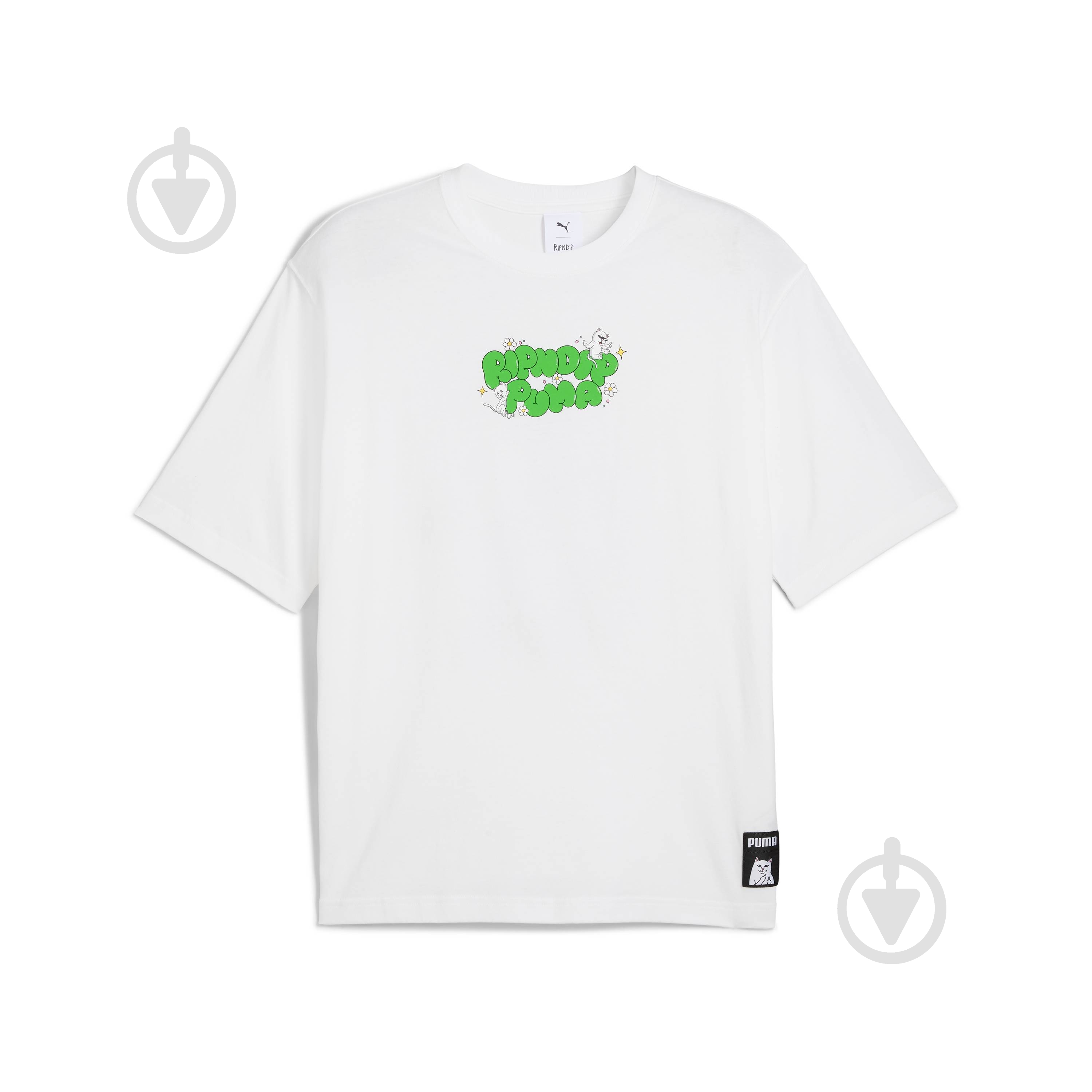 Футболка Puma PUMA X RIPNDIP Boxy Graphic Tee 63241302 р.M белый - фото 6 Футболка Puma PUMA X RIPNDIP Boxy Graphic Tee 63241302 р.M белый - фото 6