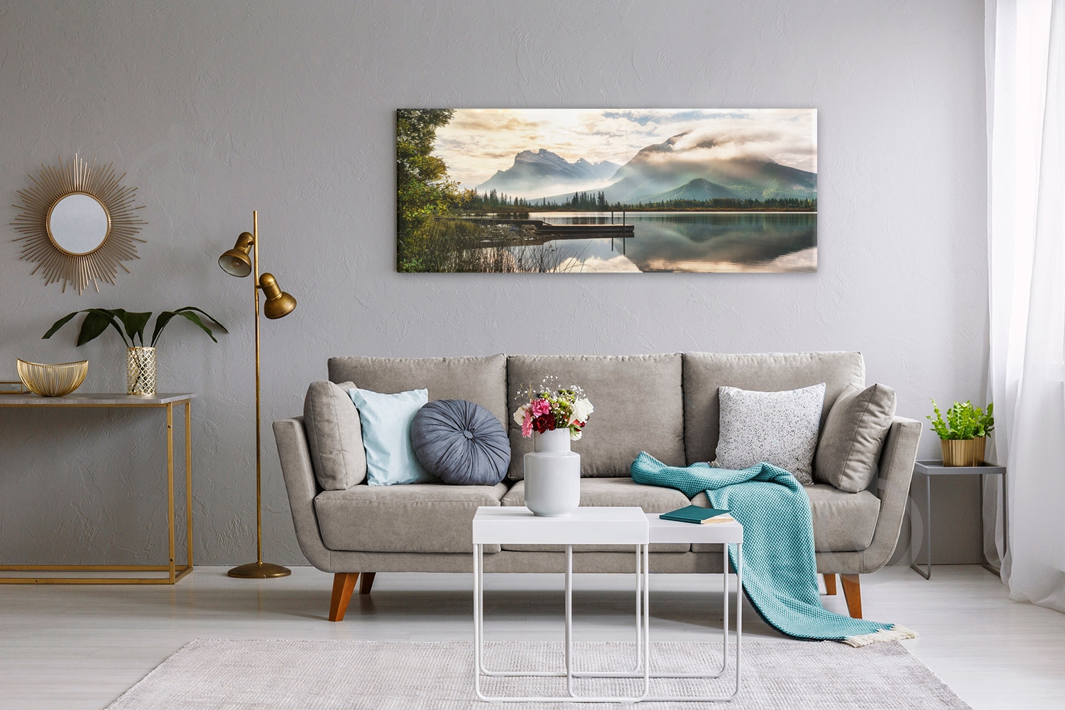 Репродукция Озеро 150x60 см Styler - фото 2