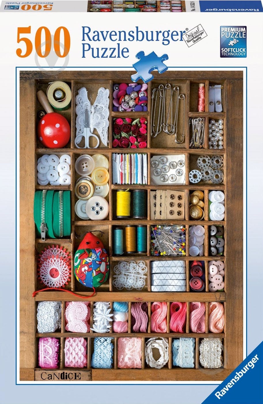 Пазл Ravensburger Швейная коробка 14352 - фото 1