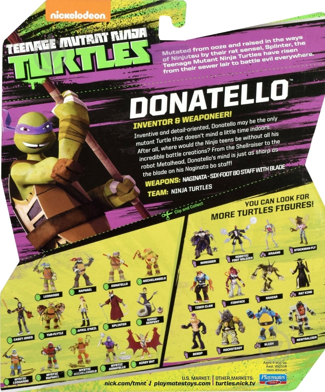 Фигурка TMNT Черепашки-ниндзя Рестайлинг Донателло 90617 - фото 4