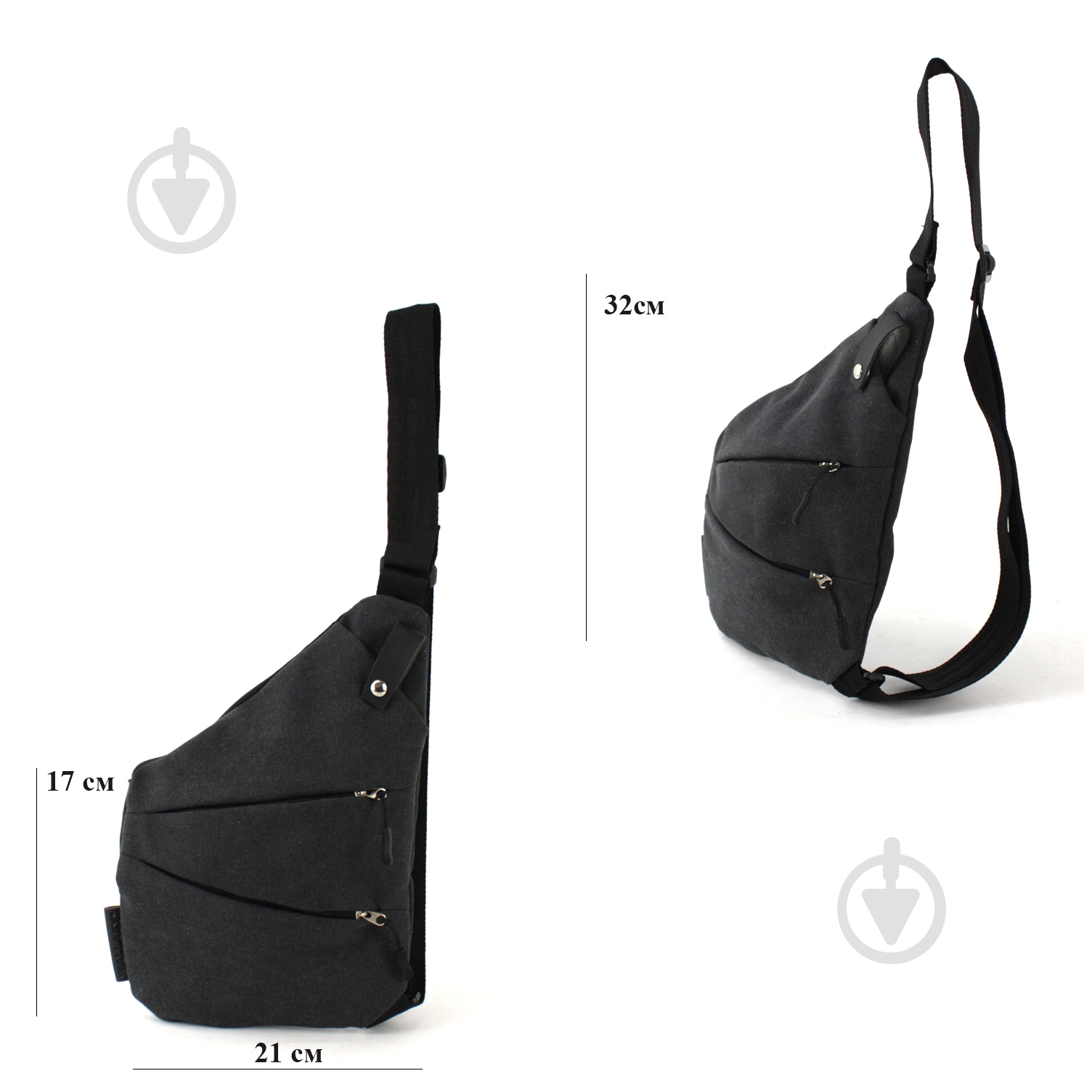 Сумка мужская Wallaby 1135 серый - фото 4