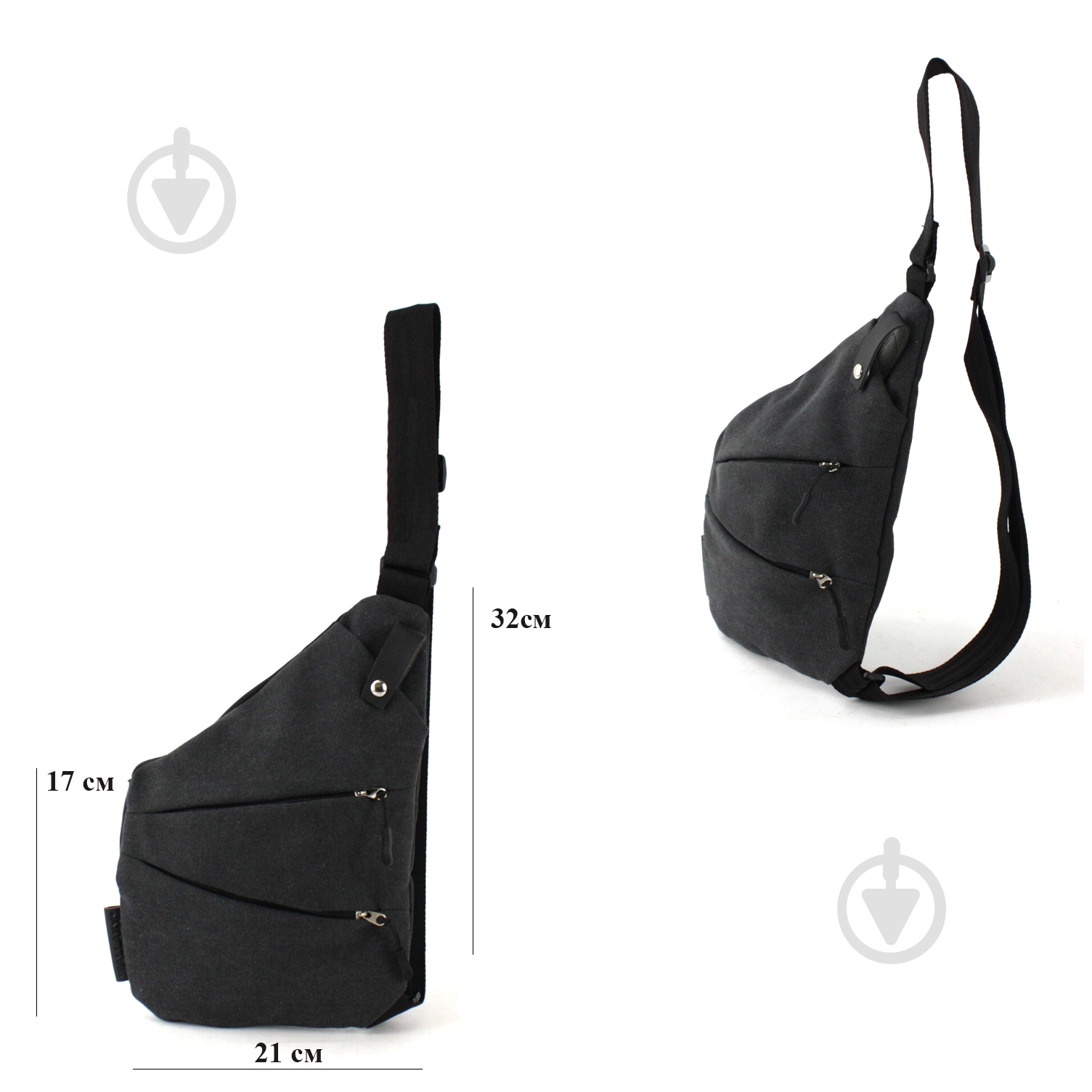 Сумка мужская Wallaby 1135 серый - фото 3