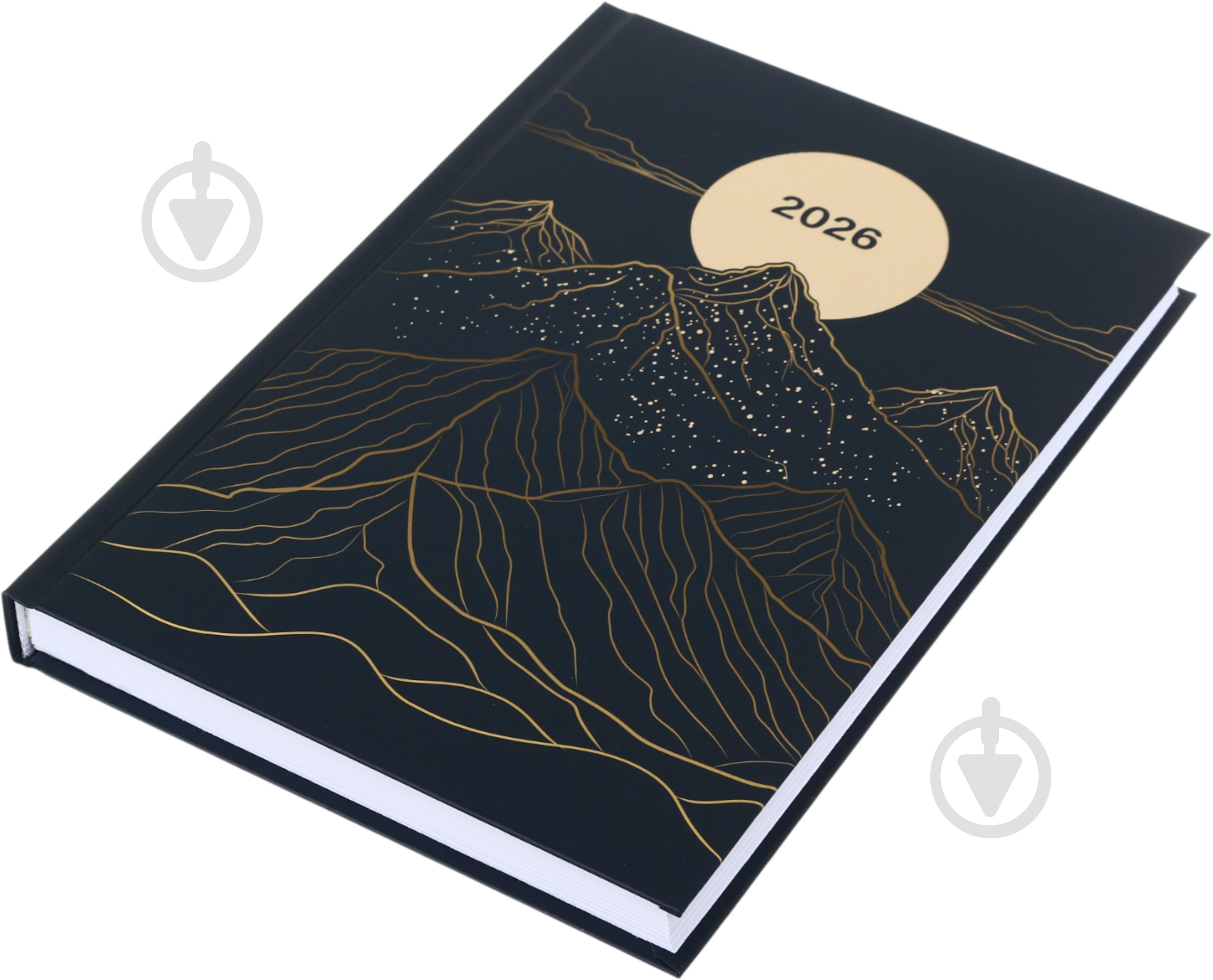 Щоденник датований Гори Nota Bene A5 2026 синій із малюнком - фото 2 Щоденник датований Гори Nota Bene A5 2026 синій із малюнком - фото 2