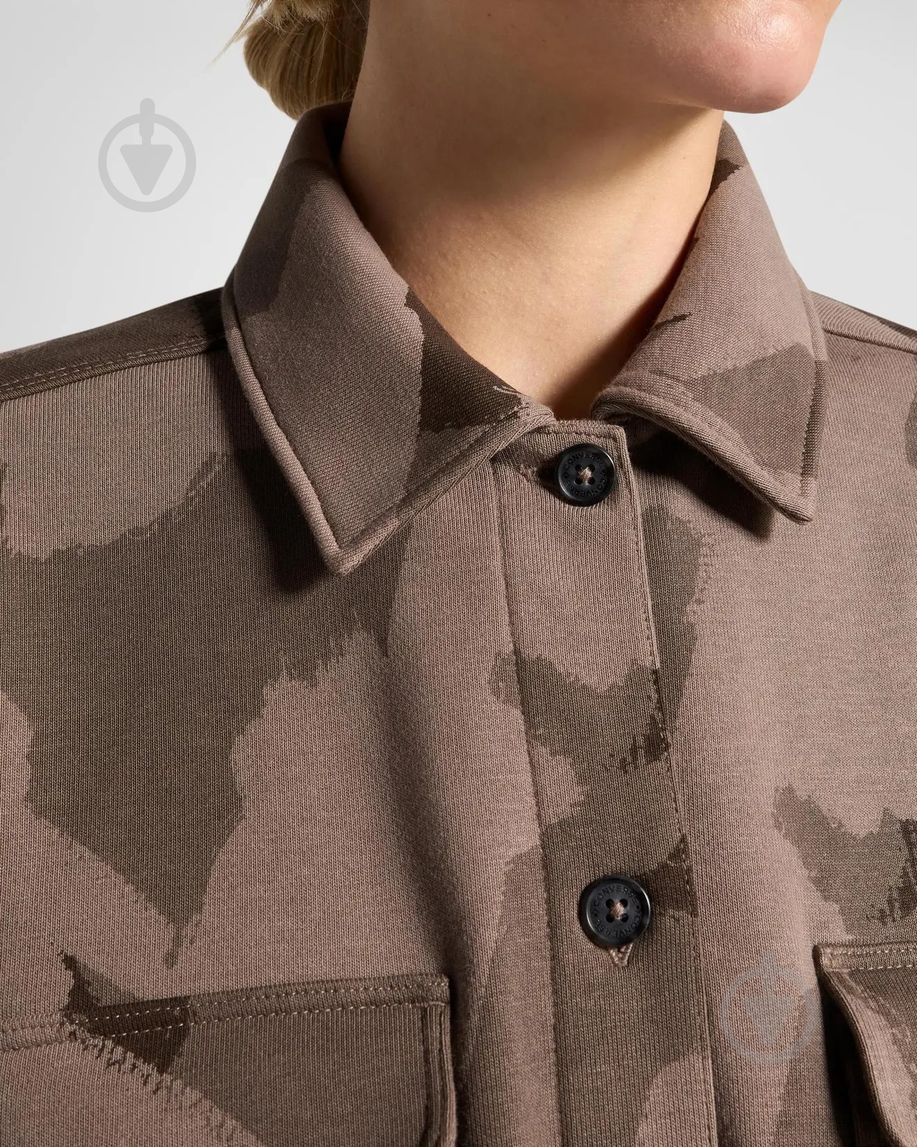 Рубашка Converse CAMO SHIRT JACKET 10026992-216 р. M хаки - фото 3