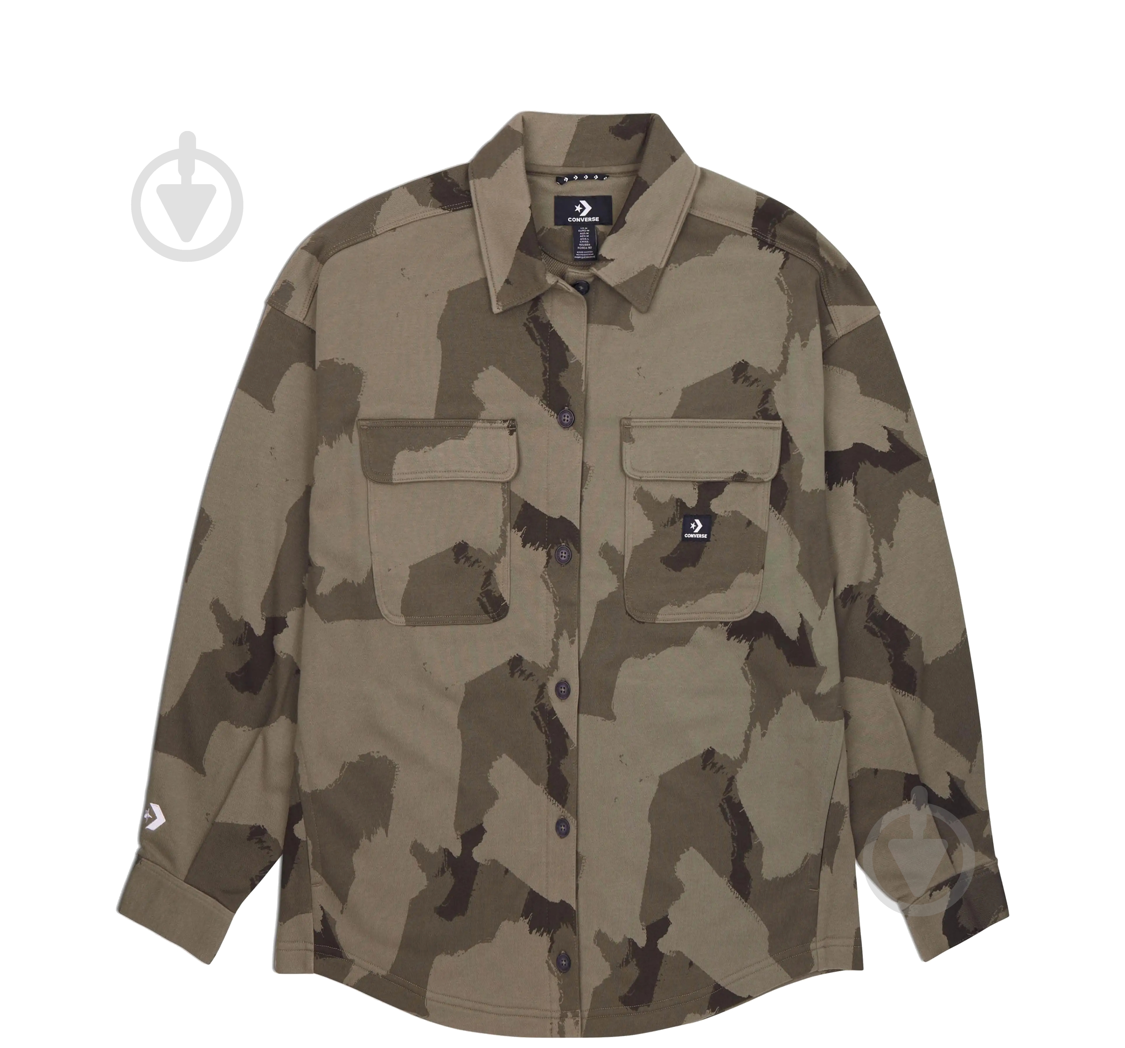 Рубашка Converse CAMO SHIRT JACKET 10026992-216 р. M хаки - фото 6