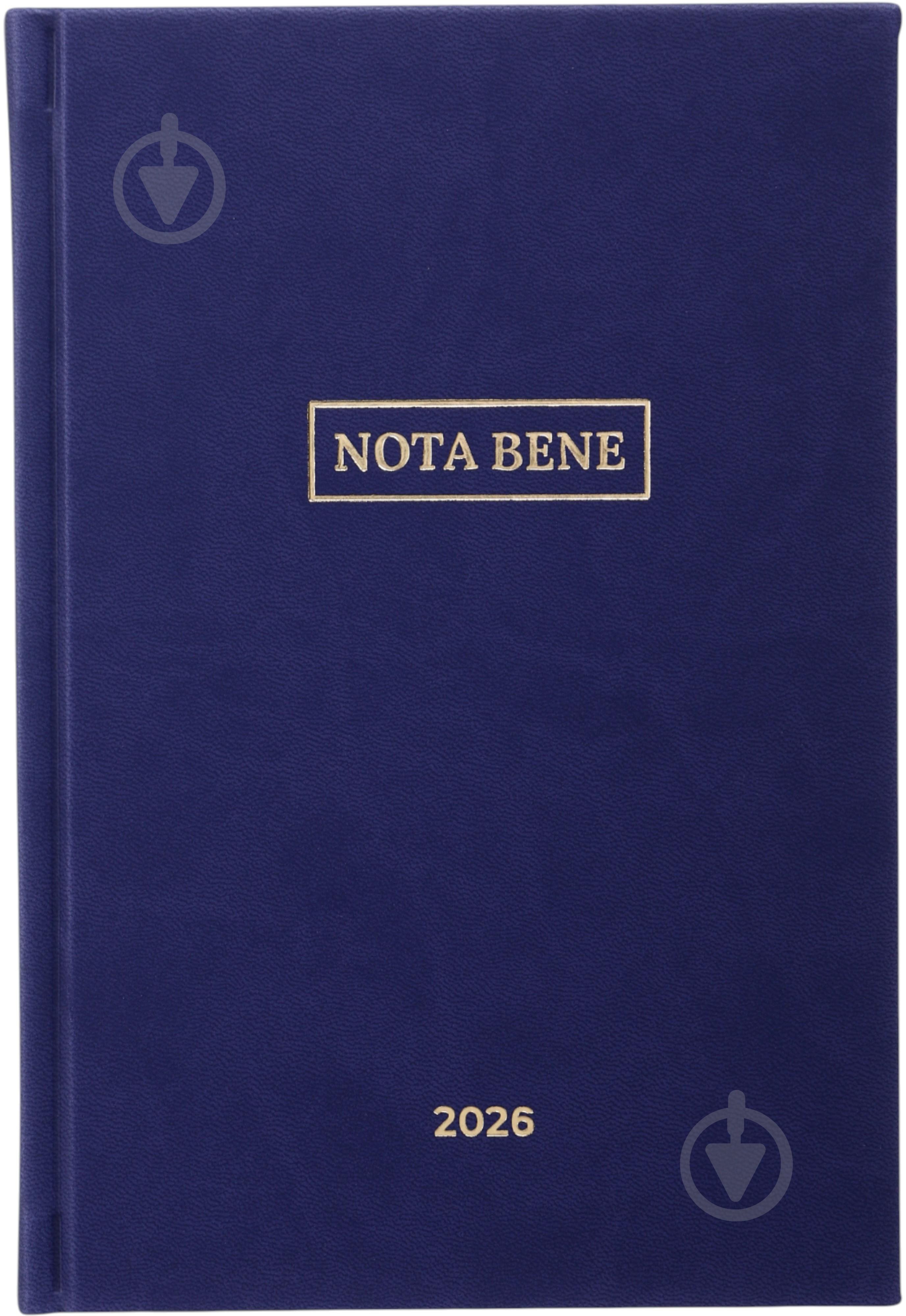 Щоденник датований Nota Bene A5 2026 синій із малюнком - фото 1 Щоденник датований Nota Bene A5 2026 синій із малюнком - фото 1