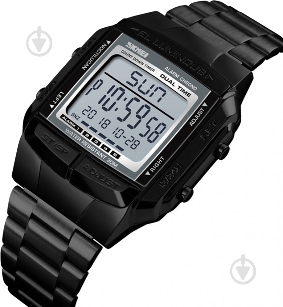 Наручные часы Skmei 1381 black (1381BOXBK) - фото 2 Наручные часы Skmei 1381 black (1381BOXBK) - фото 2