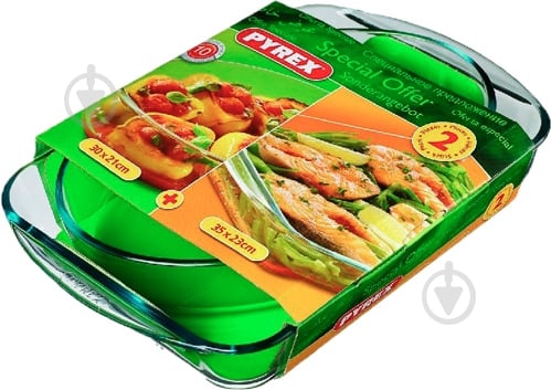 Набір форм для запікання Pyrex Essentials 2 шт. 900S030 - фото 1 Набір форм для запікання Pyrex Essentials 2 шт. 900S030 - фото 1