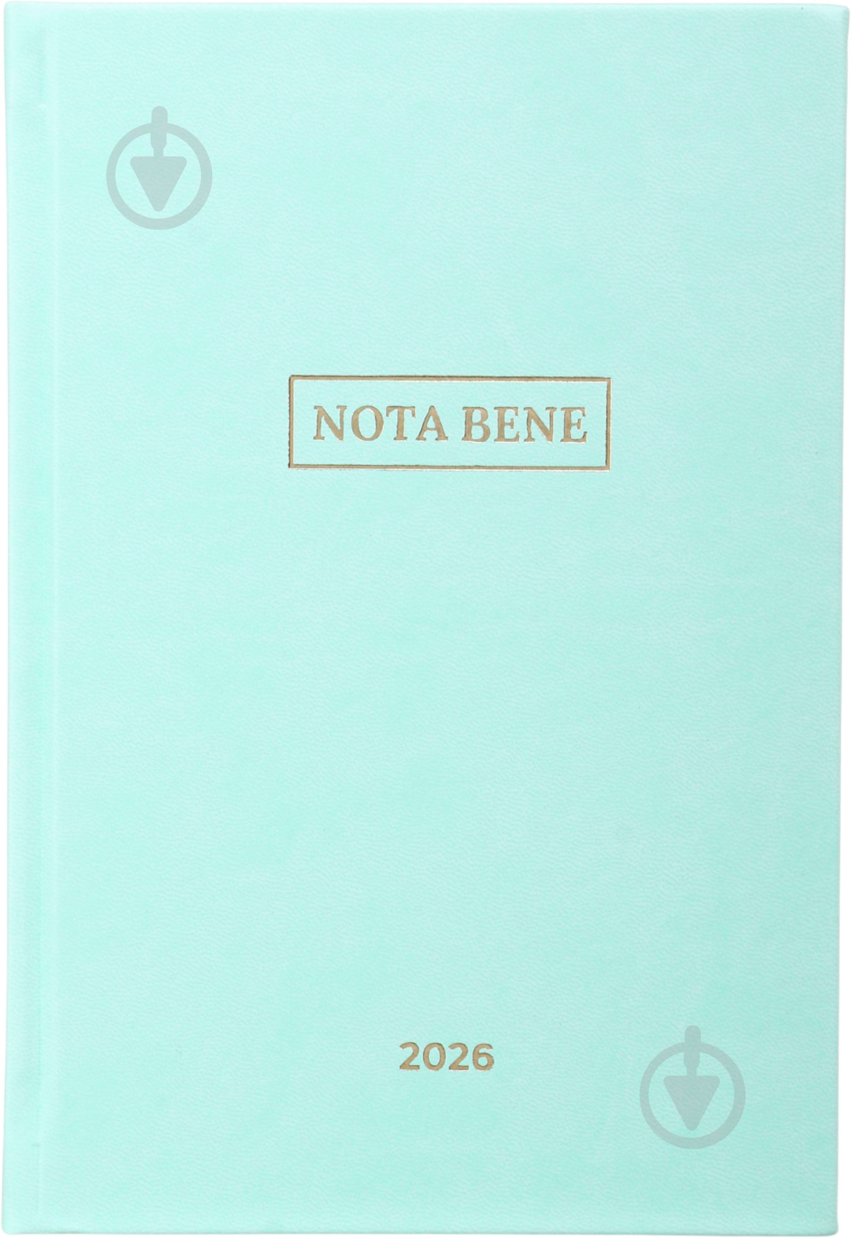 Дневник датированный Nota Bene A5 2026 бирюзовый - фото 1