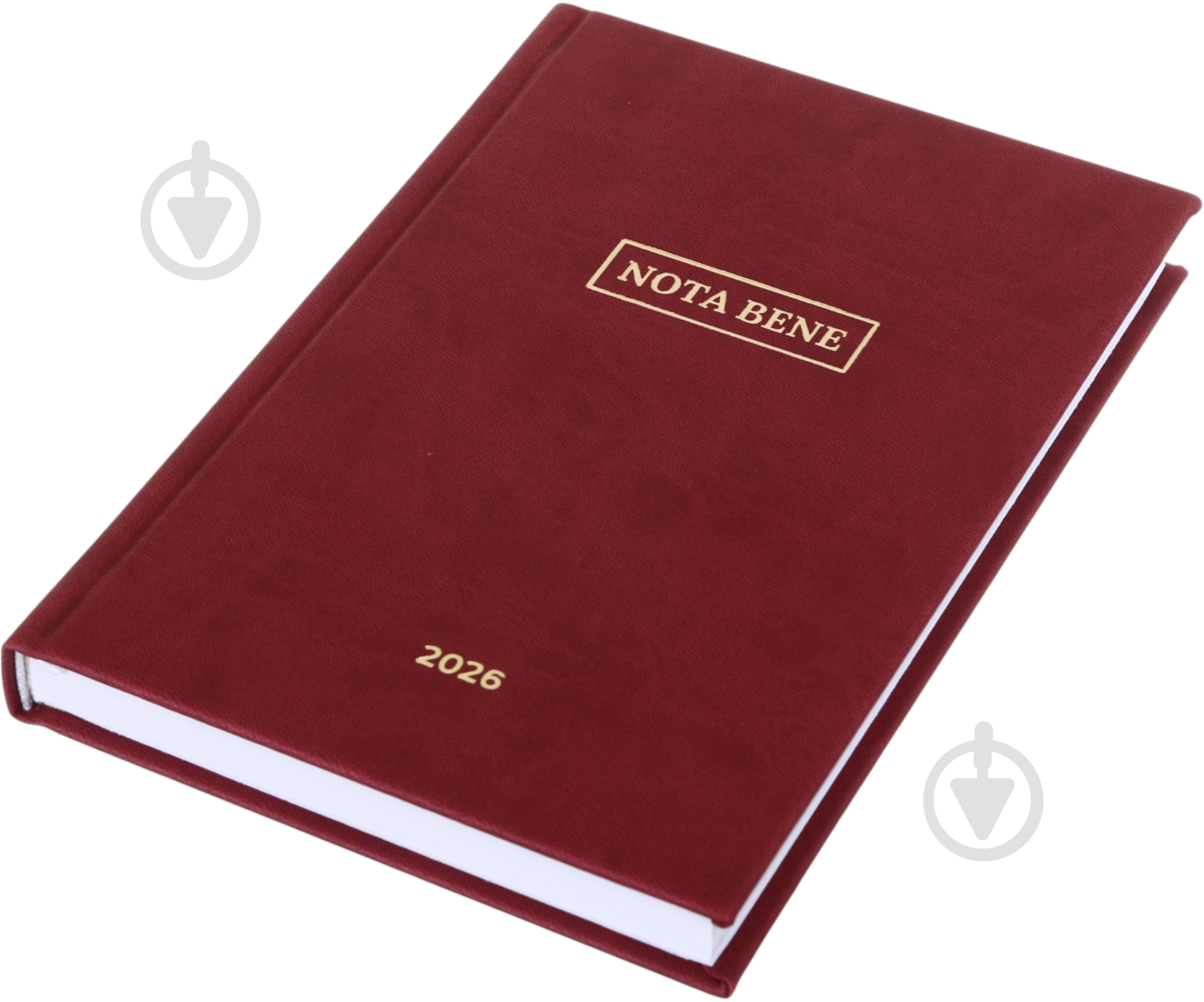 Дневник датированный Nota Bene A5 2026 красный - фото 2