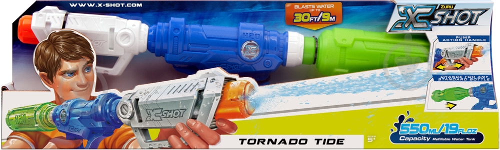 Бластер водный Zuru X-Shot Tornado Tide 01233Z - фото 2