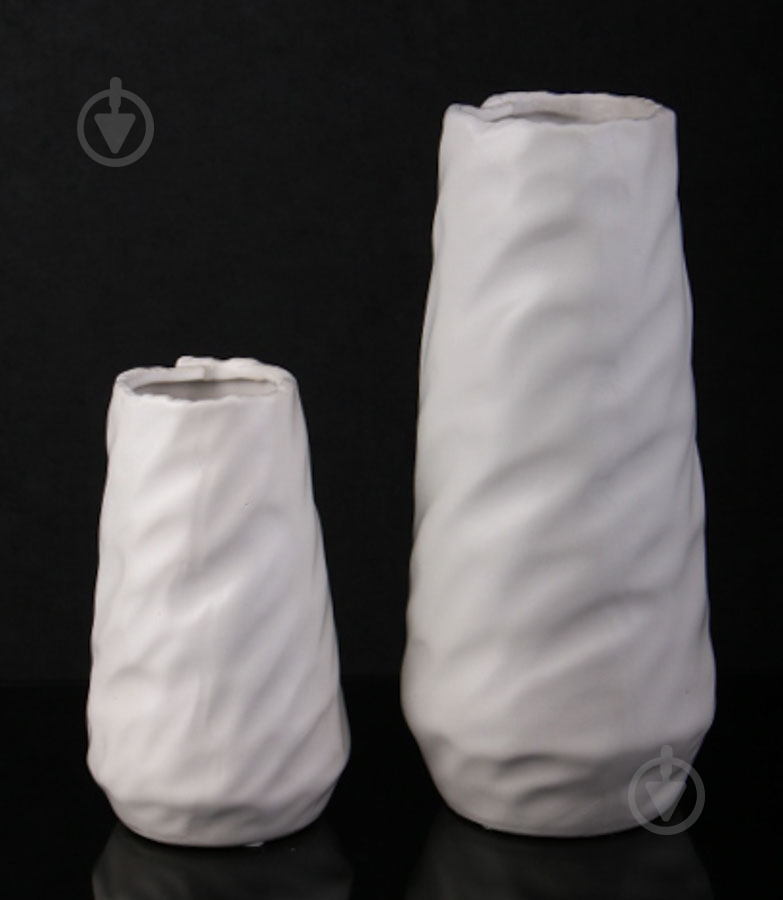 Ваза керамическая Luna Creative 13,5х13,5х30,5 см 30,5 см белая - фото 3
