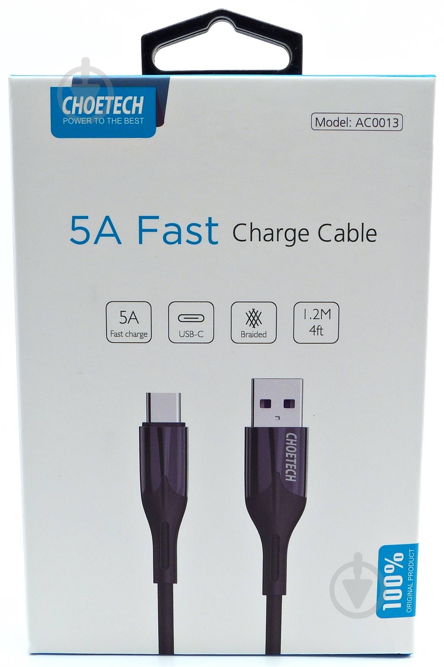 Кабель Choetech 1,2 м черный (AC0013) - фото 3