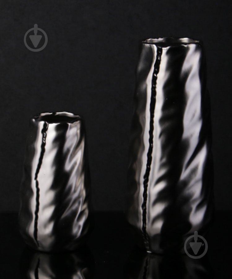 Ваза керамическая Luna Creative 11,5х11,5х19,5 см 19,5 см металлик - фото 3 Ваза керамическая Luna Creative 11,5х11,5х19,5 см 19,5 см металлик - фото 3