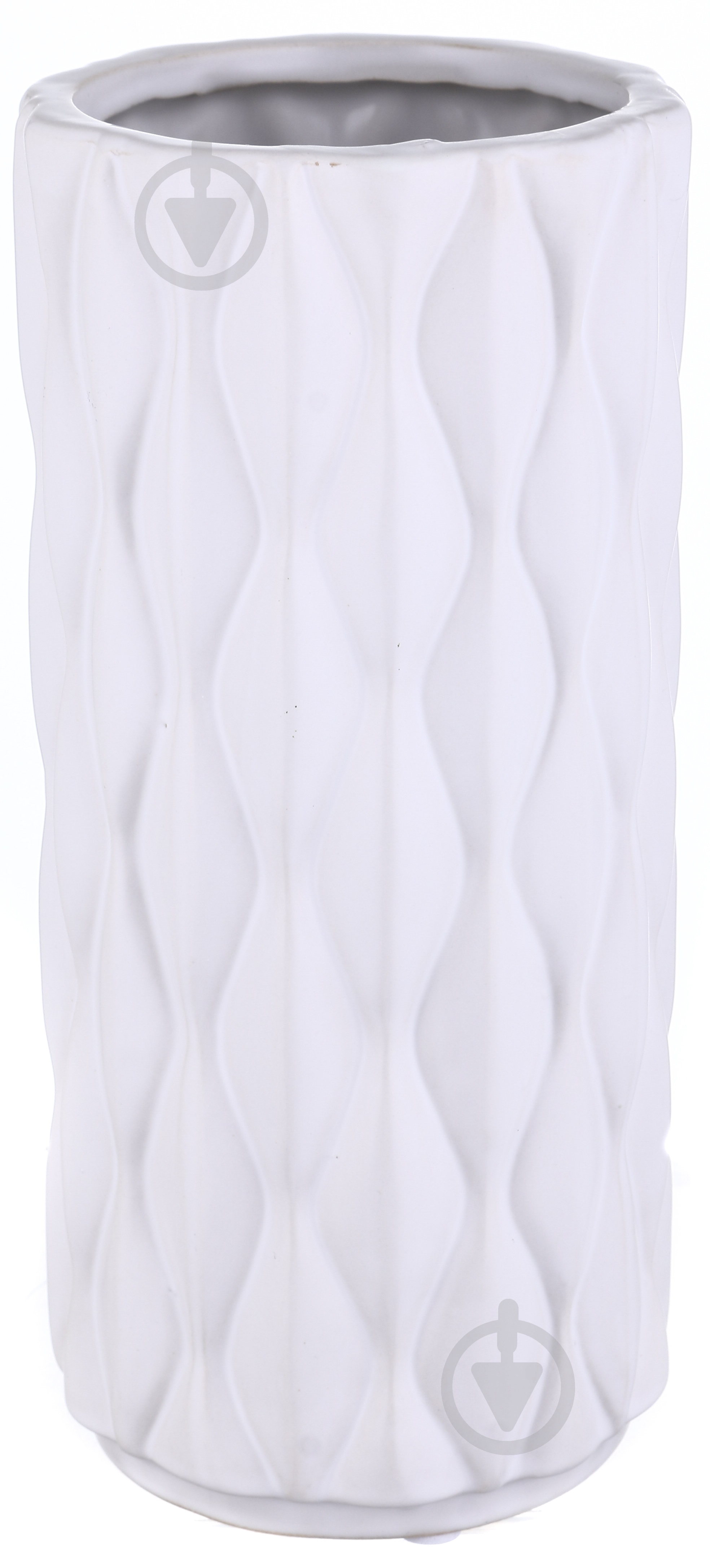 Ваза керамічна Luna Knit 10,5х10,5х22,5 см 22,5 см біла - фото 1