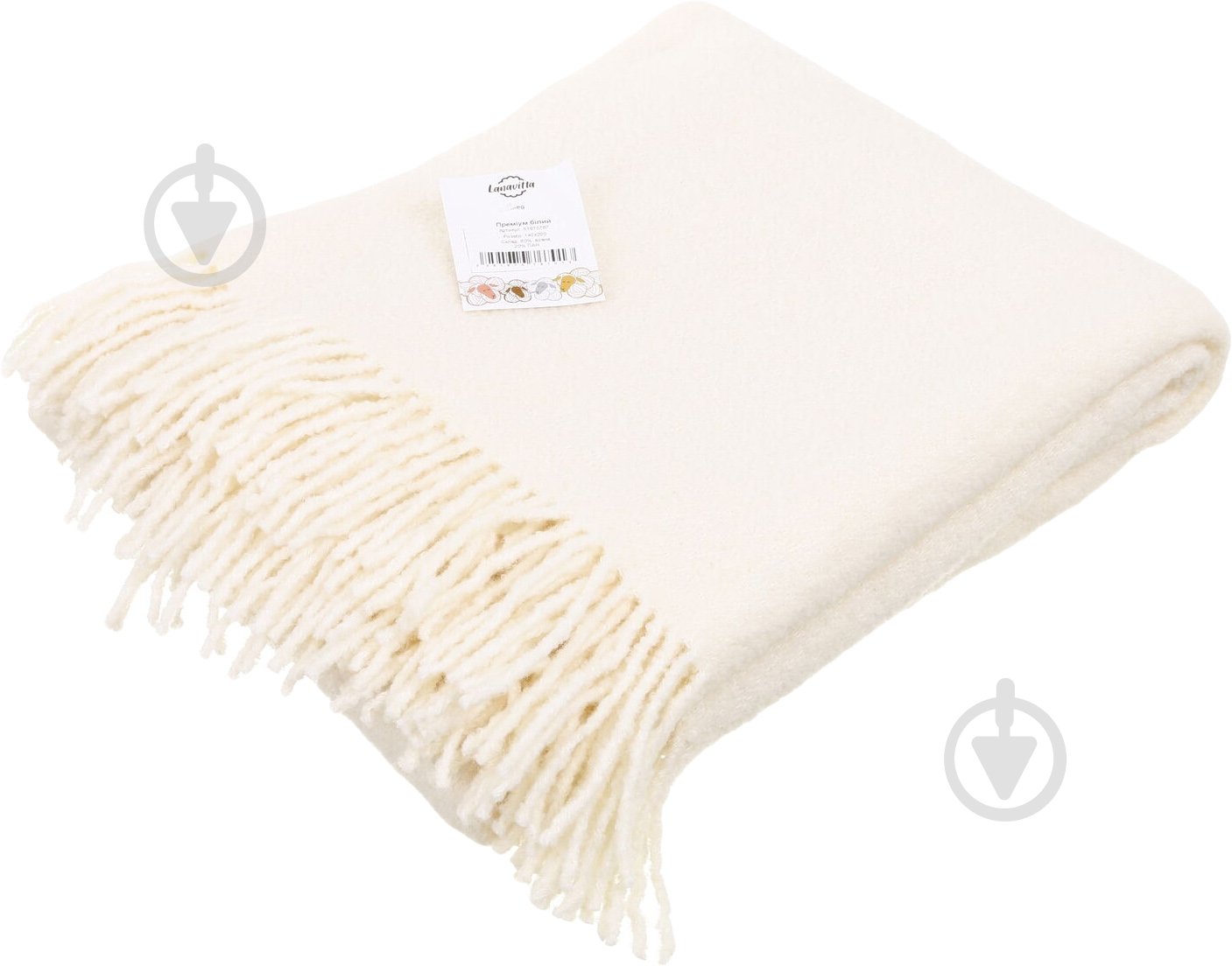 Плед Премиум 140x200 см белый Lanavitta - фото 3