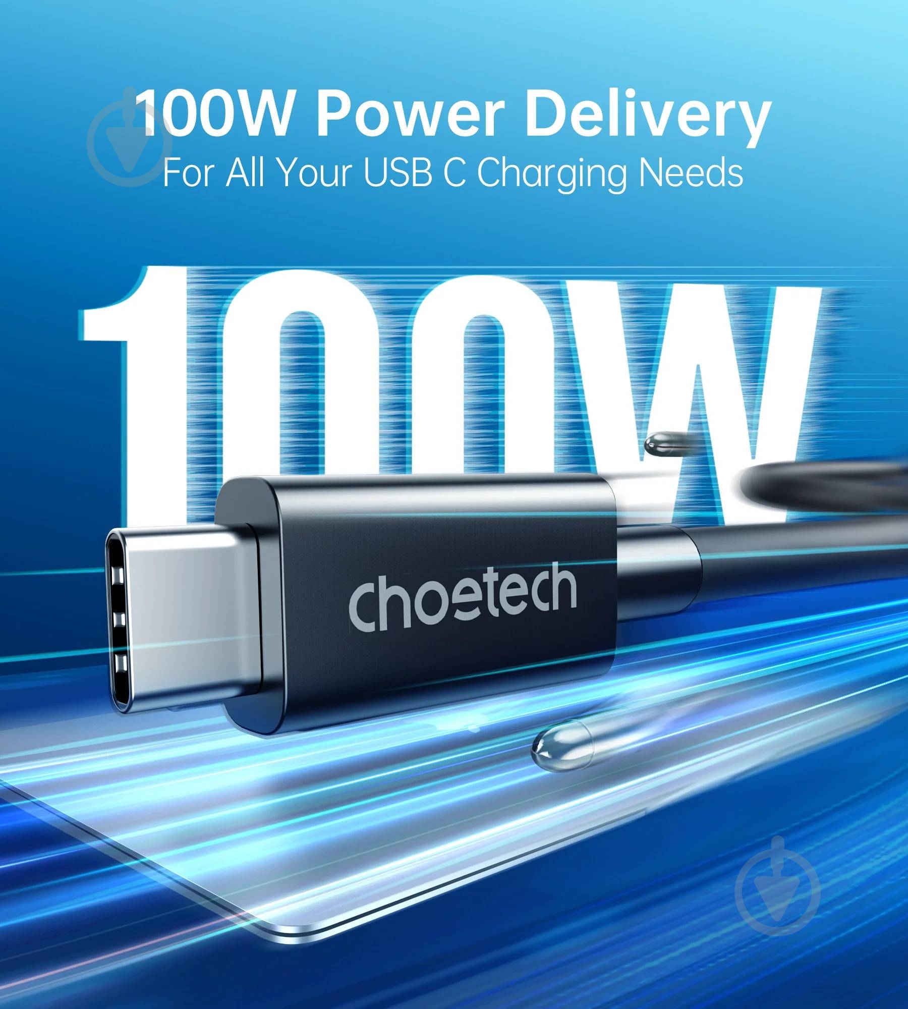 Кабель Choetech 0,8 м чорний (A3010) - фото 5