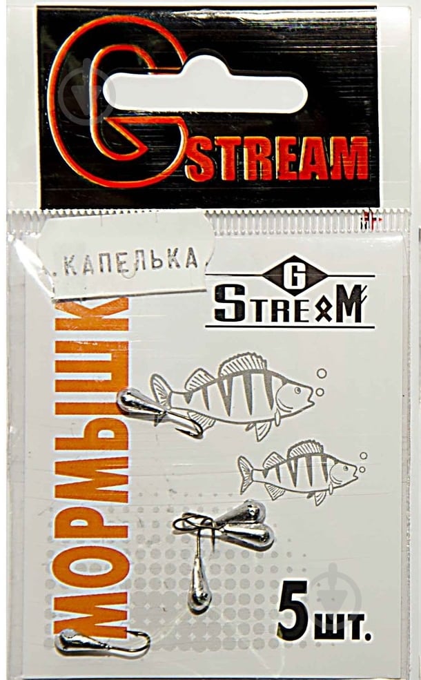 Мормышка G.Stream Капелька, 5шт, 0,2г, 3мм - фото 1
