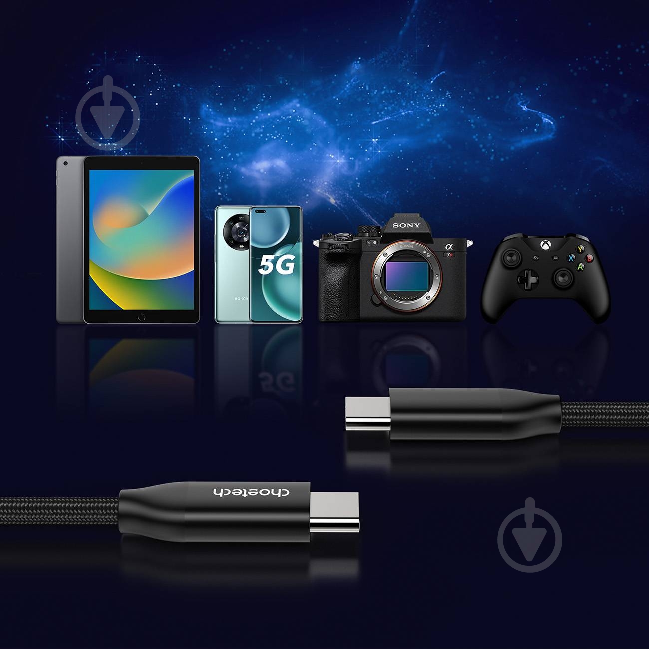 Кабель Choetech 2 м черный (XCC-1036) - фото 5