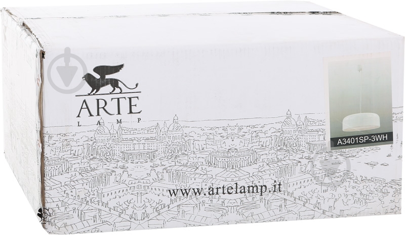 Подвес Arte Lamp Paleolus 3xE27 белый A3401SP-3WH - фото 3