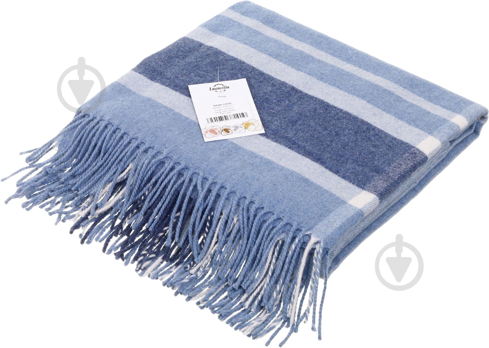Плед Имидж 140x200 см синий Lanavitta - фото 3
