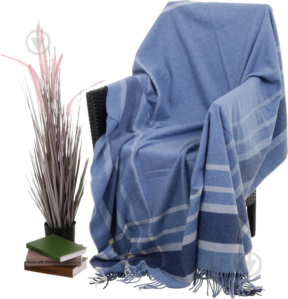 Плед Имидж 140x200 см синий Lanavitta - фото 1