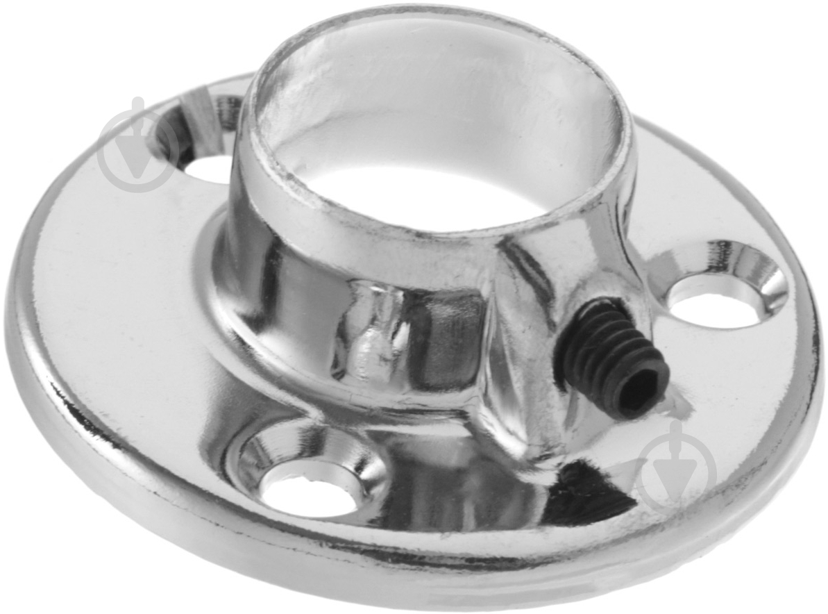 Фланец для трубы DC d16 мм стальной хром - фото 1