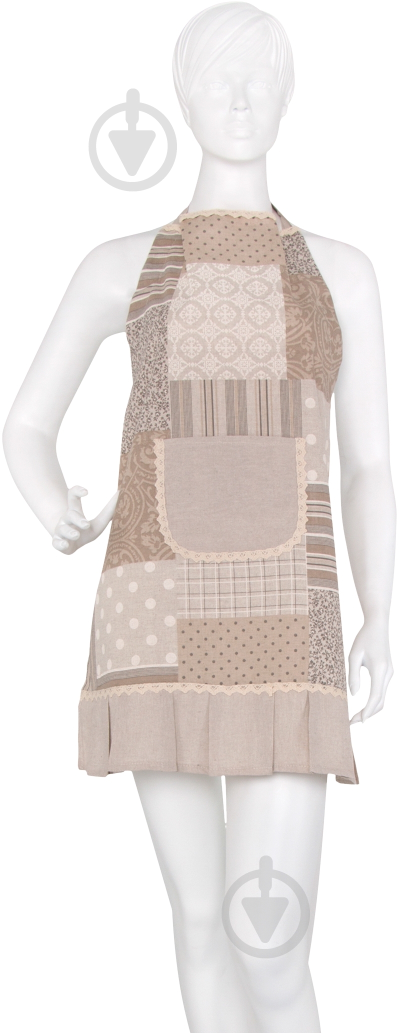 Фартук кухонный Patch work с кружевом Прованс - фото 2 Фартук кухонный Patch work с кружевом Прованс - фото 2