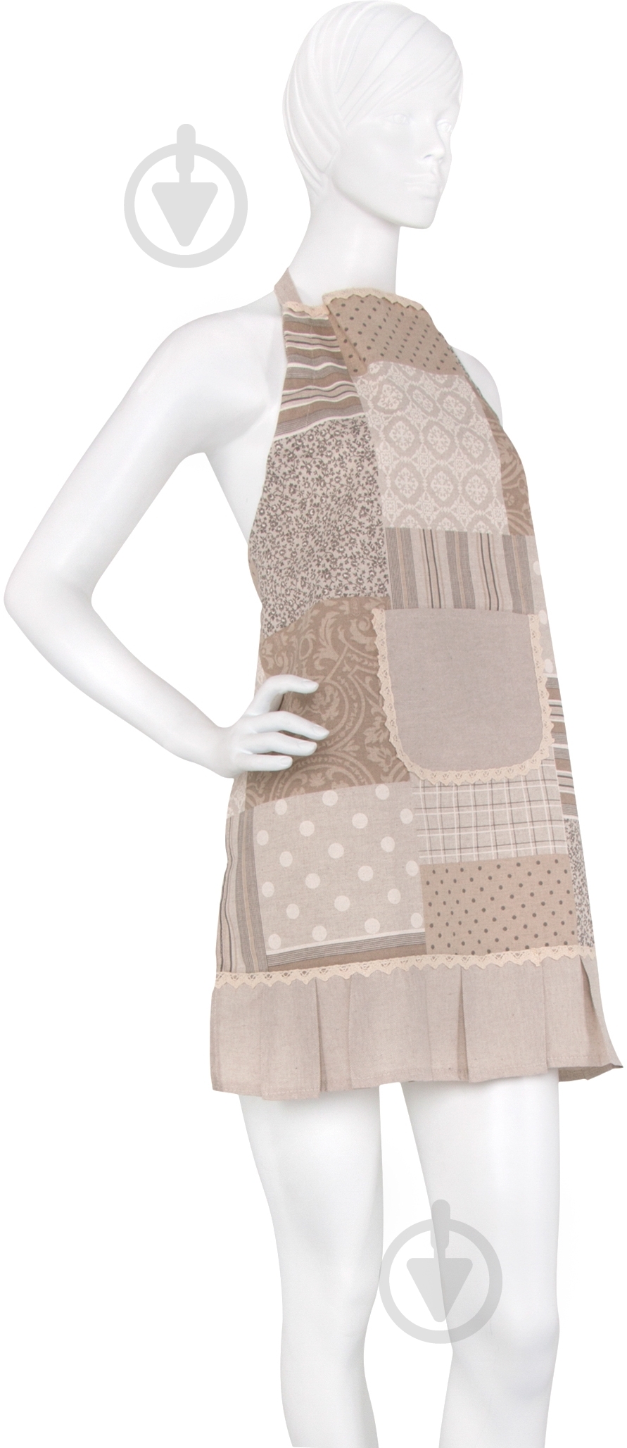 Фартук кухонный Patch work с кружевом Прованс - фото 1 Фартук кухонный Patch work с кружевом Прованс - фото 1