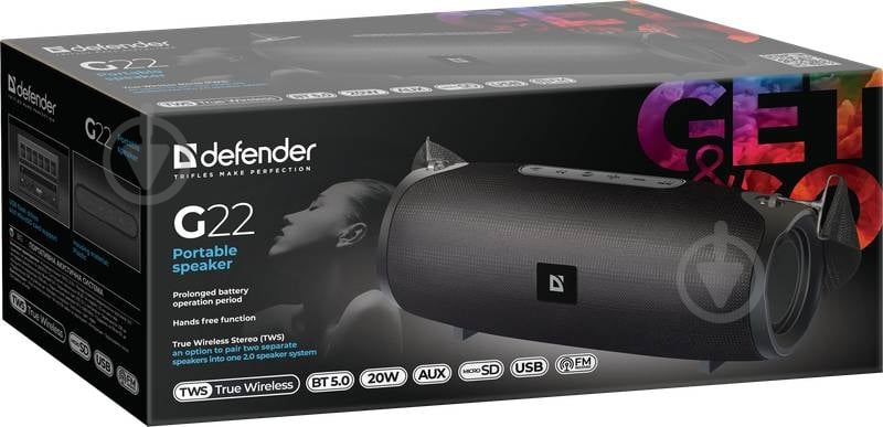 Акустическая система Defender G22 1.0 black (65122) - фото 5 Акустическая система Defender G22 1.0 black (65122) - фото 5