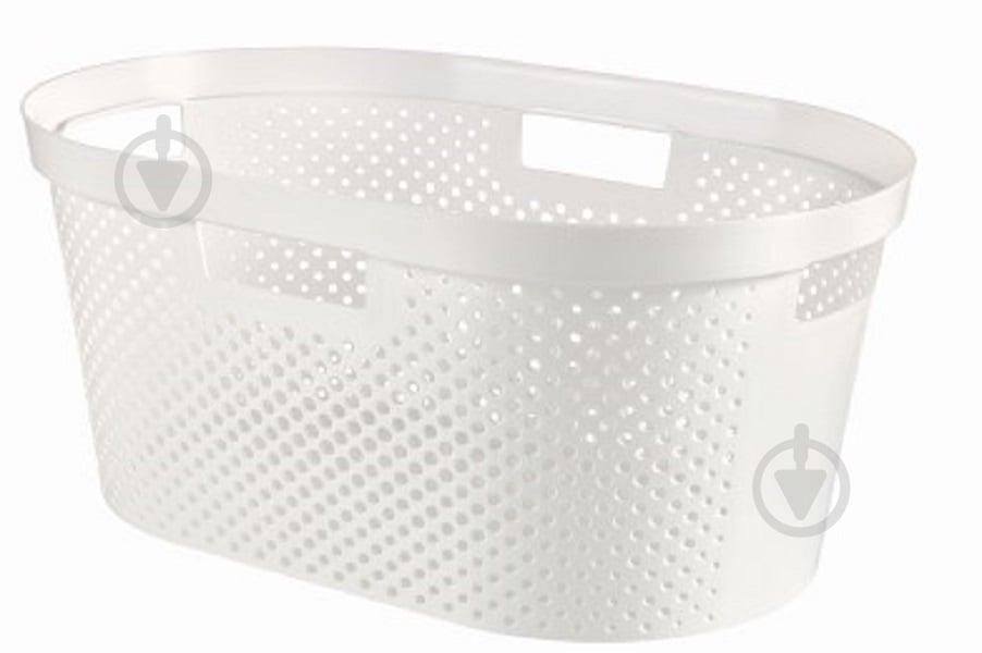 Кошик для білизни Curver Infinity 590x390x270 мм 40 л білий - фото 1