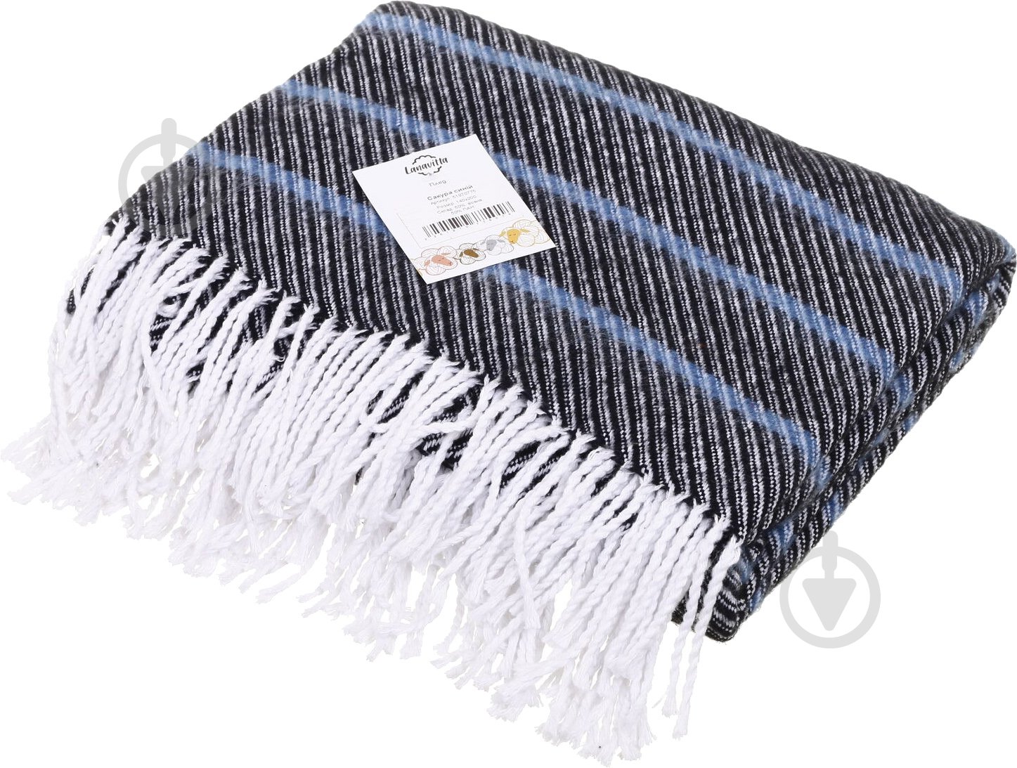 Плед Саккура 140x200 см синий Lanavitta - фото 3