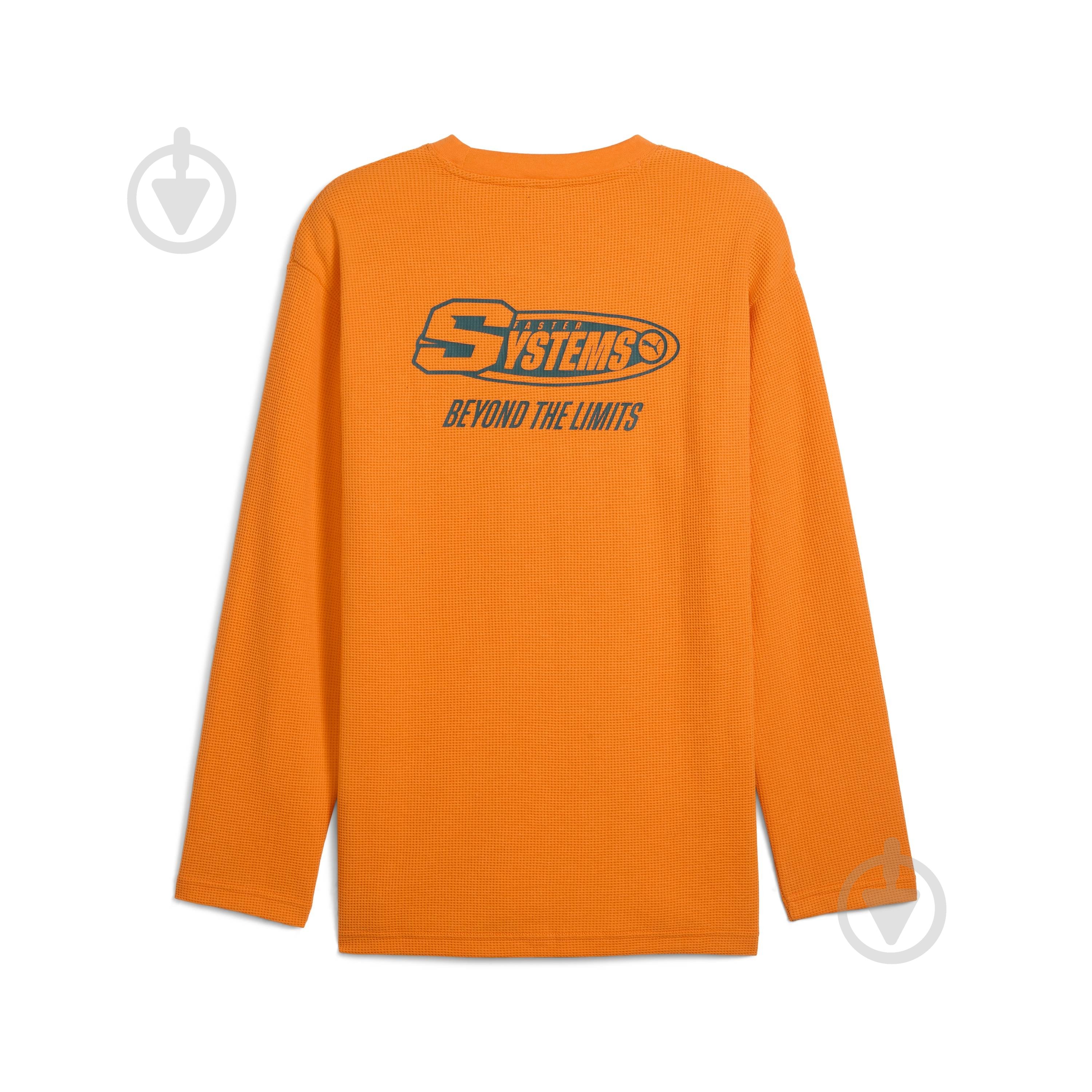 Футболка Puma FUTURE.PUMA.ARCHIVE Waffle Relaxed Long Sleeve Tee 63207726 р.M оранжевый - фото 7 Футболка Puma FUTURE.PUMA.ARCHIVE Waffle Relaxed Long Sleeve Tee 63207726 р.M оранжевый - фото 7