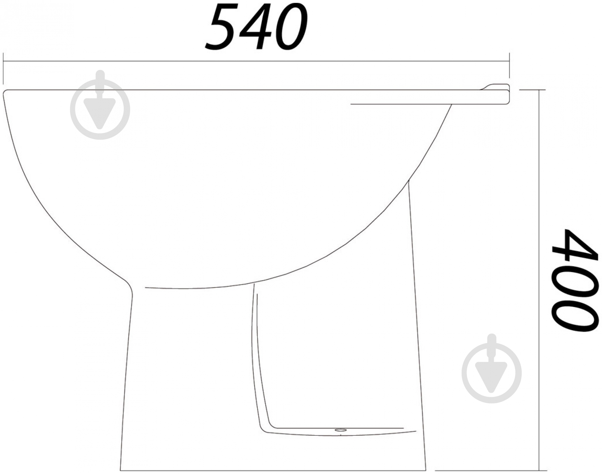 Биде Colombo Акцент S12501100 с переливом - фото 4 Биде Colombo Акцент S12501100 с переливом - фото 4