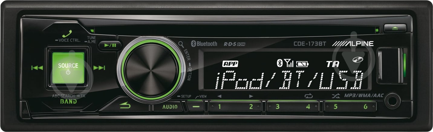Автомагнитола ALPINE CDE-173BT - фото 1 Автомагнитола ALPINE CDE-173BT - фото 1