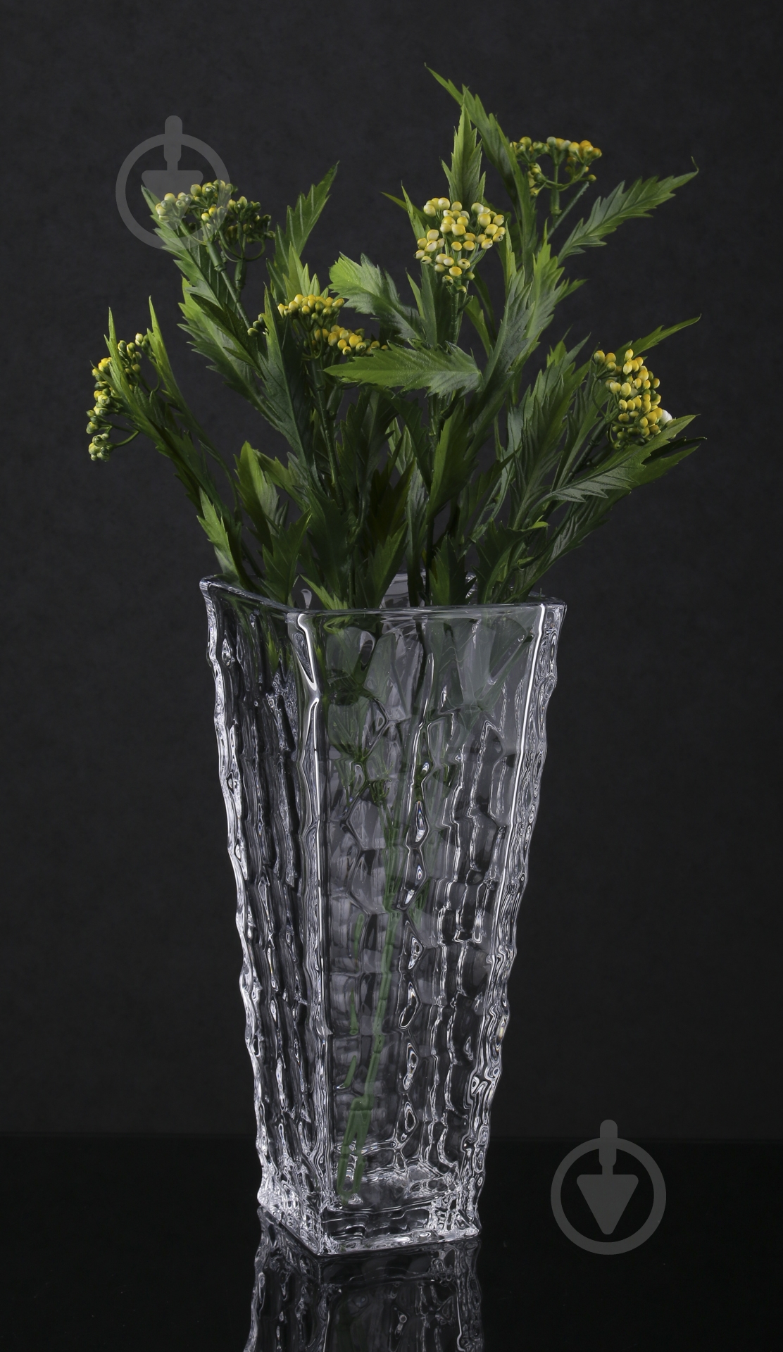 Ваза стеклянная Bohemia Marble 30,5 см 30,5 см прозрачная - фото 2