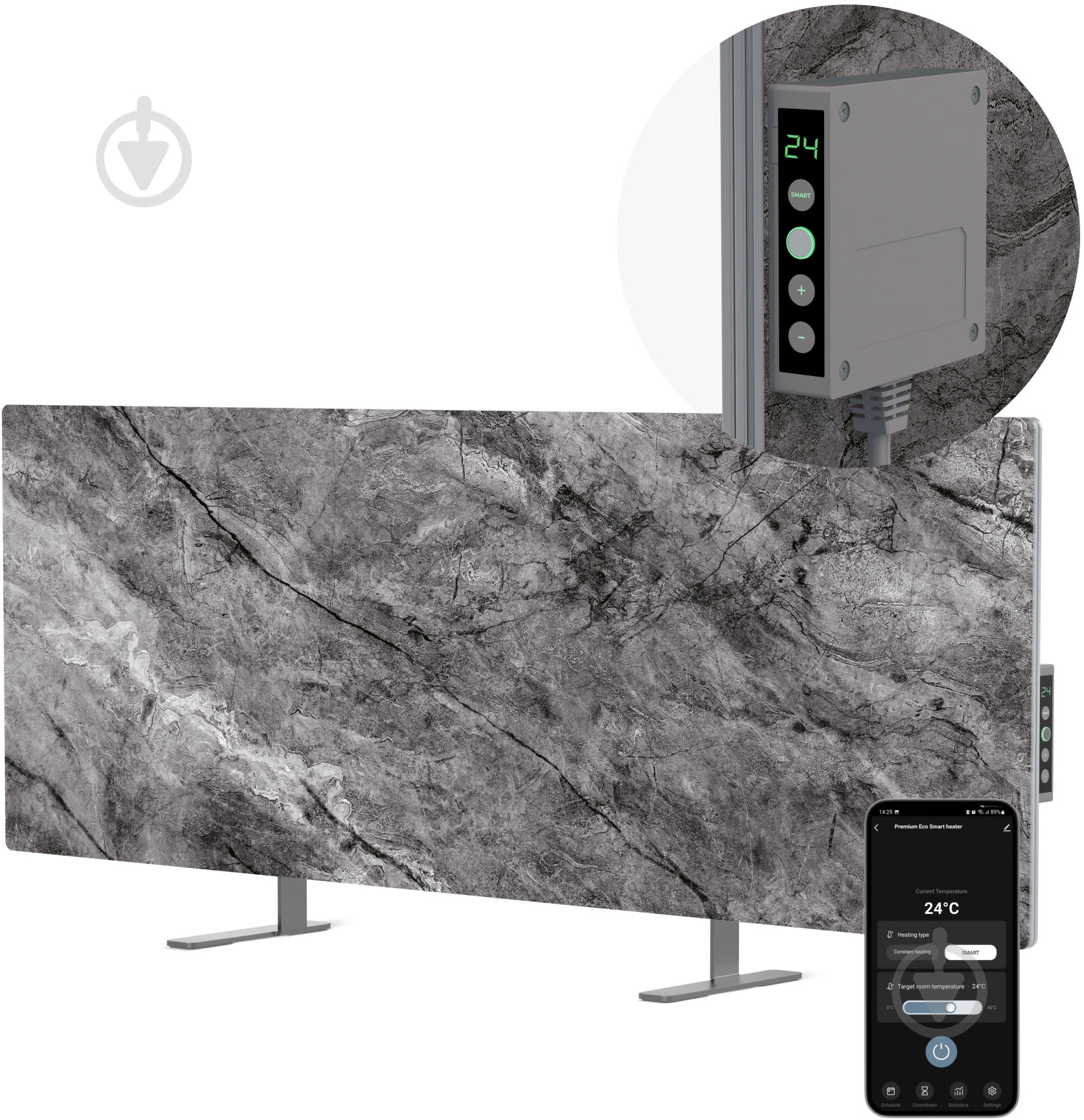 Панель тепловая AENO Premium Eco Smart GH6S LED Grey (AGH0006S) - фото 3 Панель тепловая AENO Premium Eco Smart GH6S LED Grey (AGH0006S) - фото 3