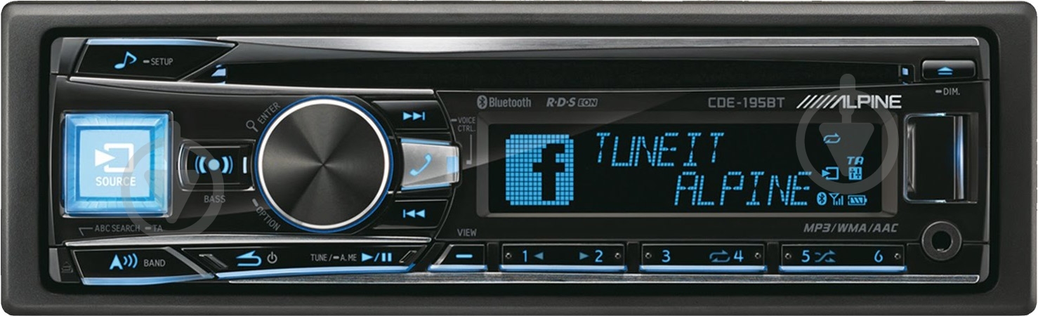 Автомагнитола ALPINE CDE-195BT - фото 1 Автомагнитола ALPINE CDE-195BT - фото 1