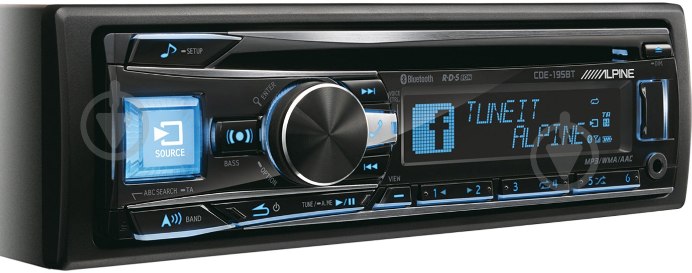 Автомагнитола ALPINE CDE-195BT - фото 2 Автомагнитола ALPINE CDE-195BT - фото 2