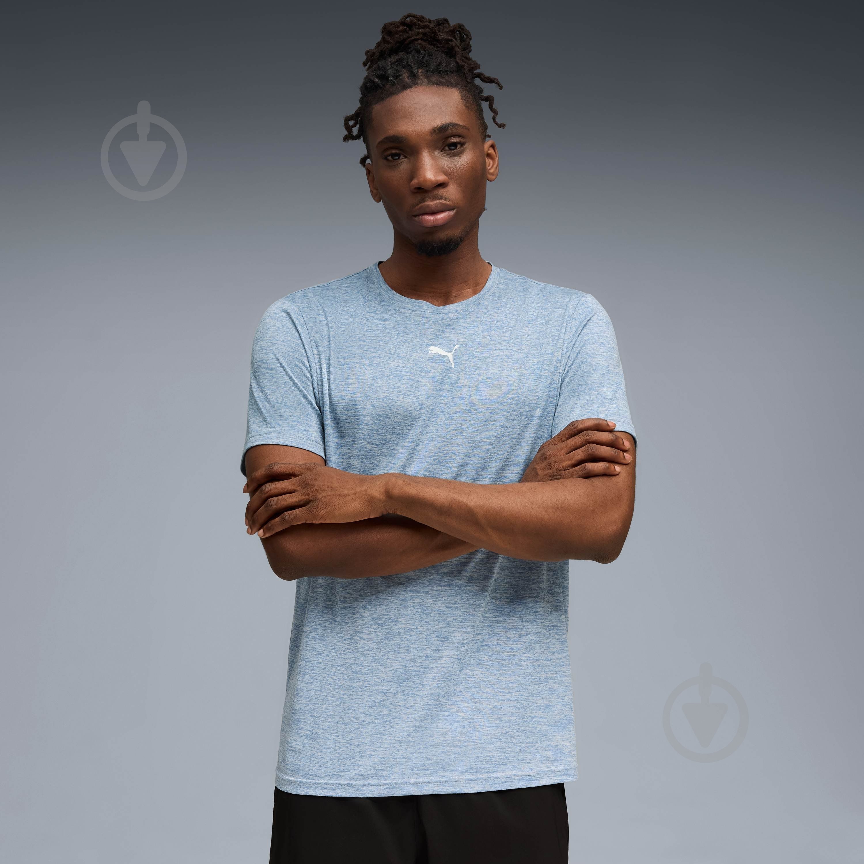 Футболка Puma TAD ESSENTIALS HEATHER CAT Tee (CF small cat) 52592034 р.M синий - фото 1 Футболка Puma TAD ESSENTIALS HEATHER CAT Tee (CF small cat) 52592034 р.M синий - фото 1