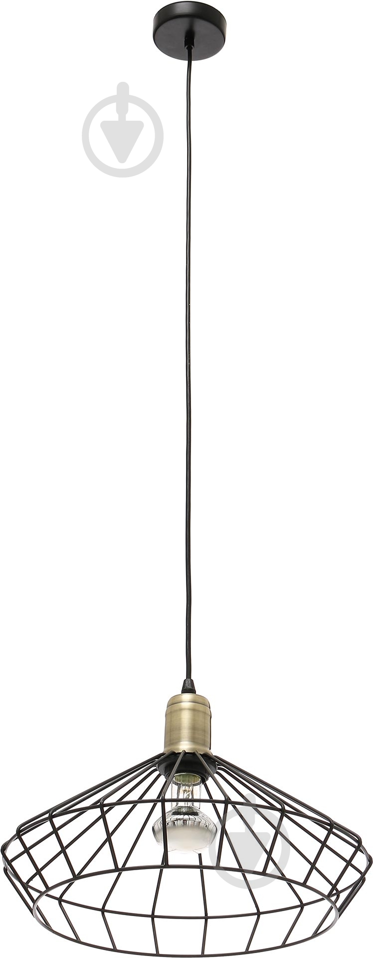 Подвес Eglo Denham 1x60 Вт E27 черный 49788 - фото 1