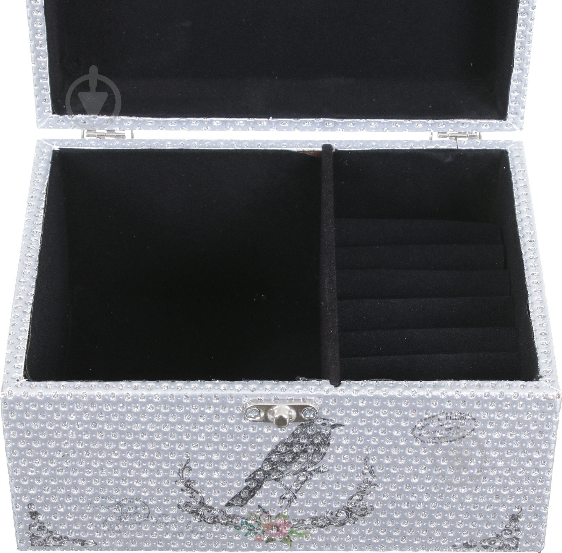 Шкатулка для украшений Silver 20х16х11 см - фото 5