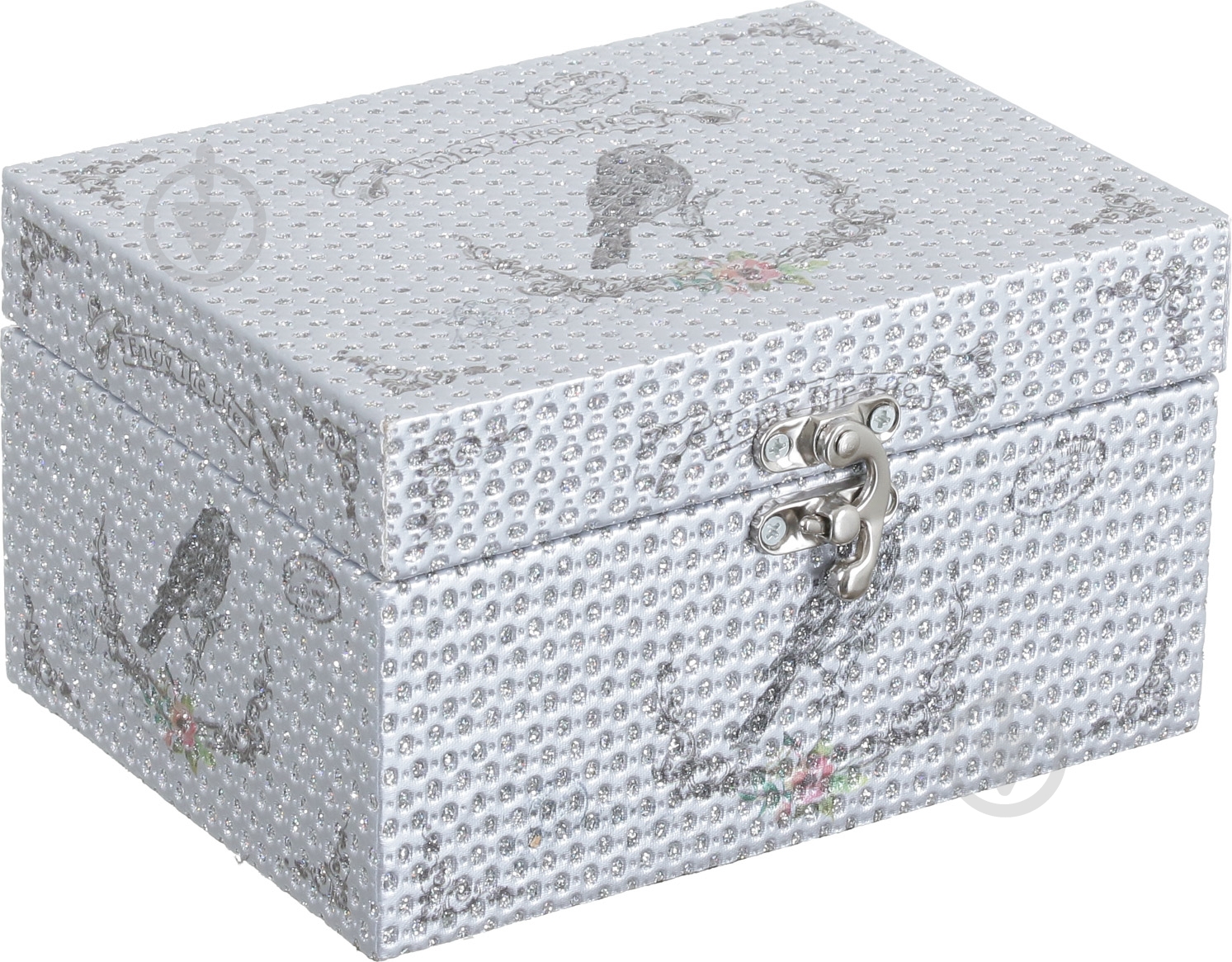 Шкатулка для украшений Silver 16х12х9 см - фото 1