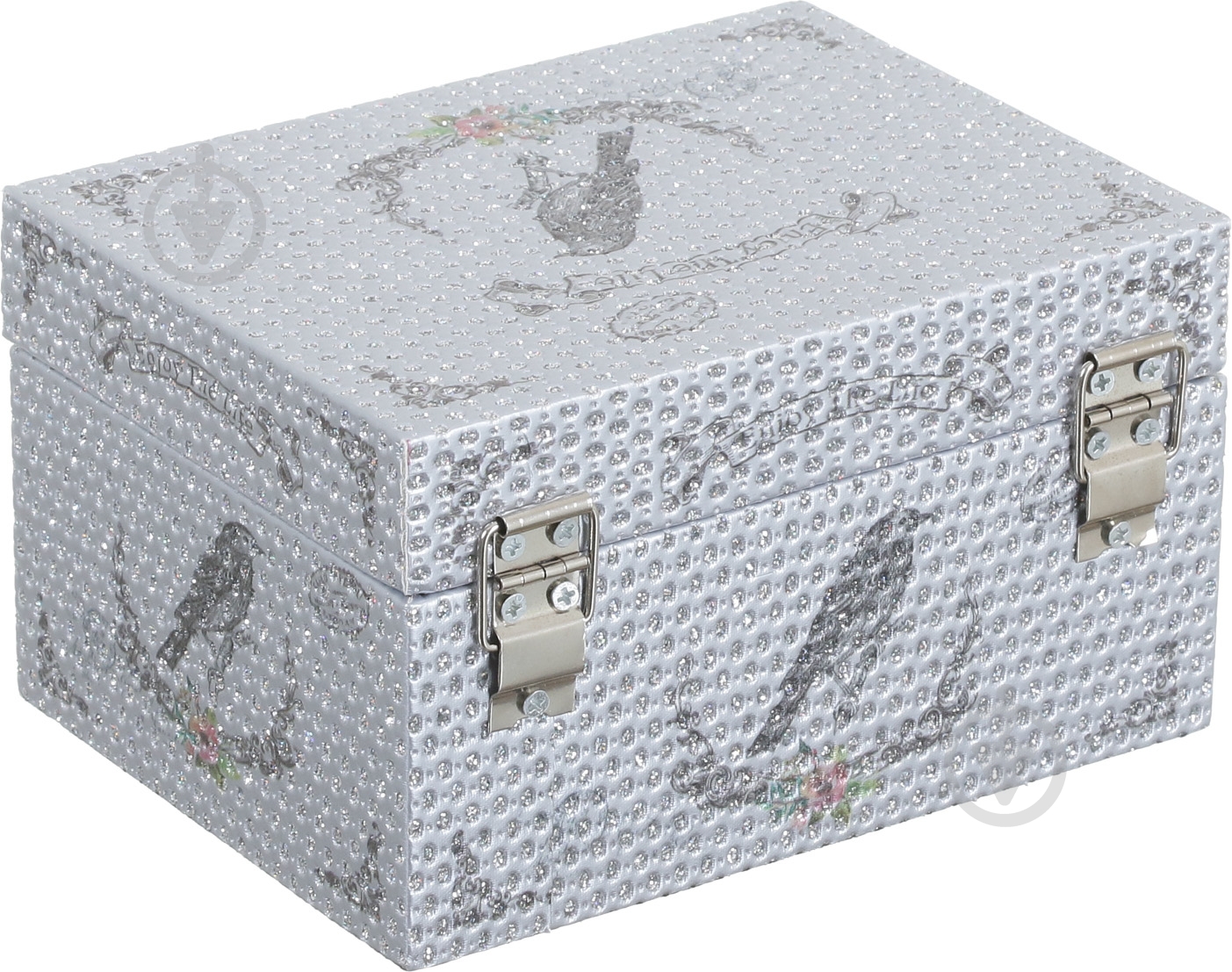 Шкатулка для украшений Silver 16х12х9 см - фото 2