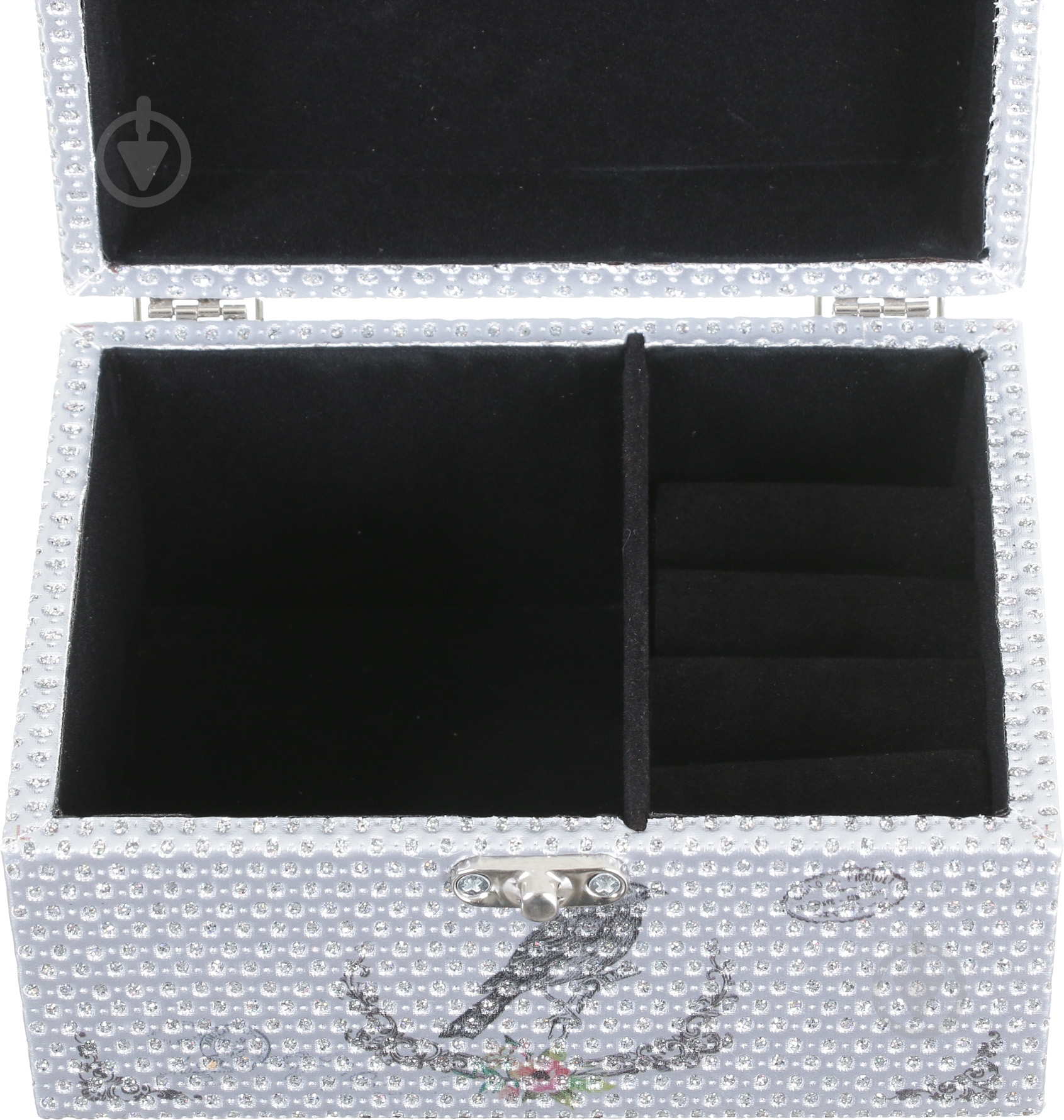 Шкатулка для украшений Silver 16х12х9 см - фото 4